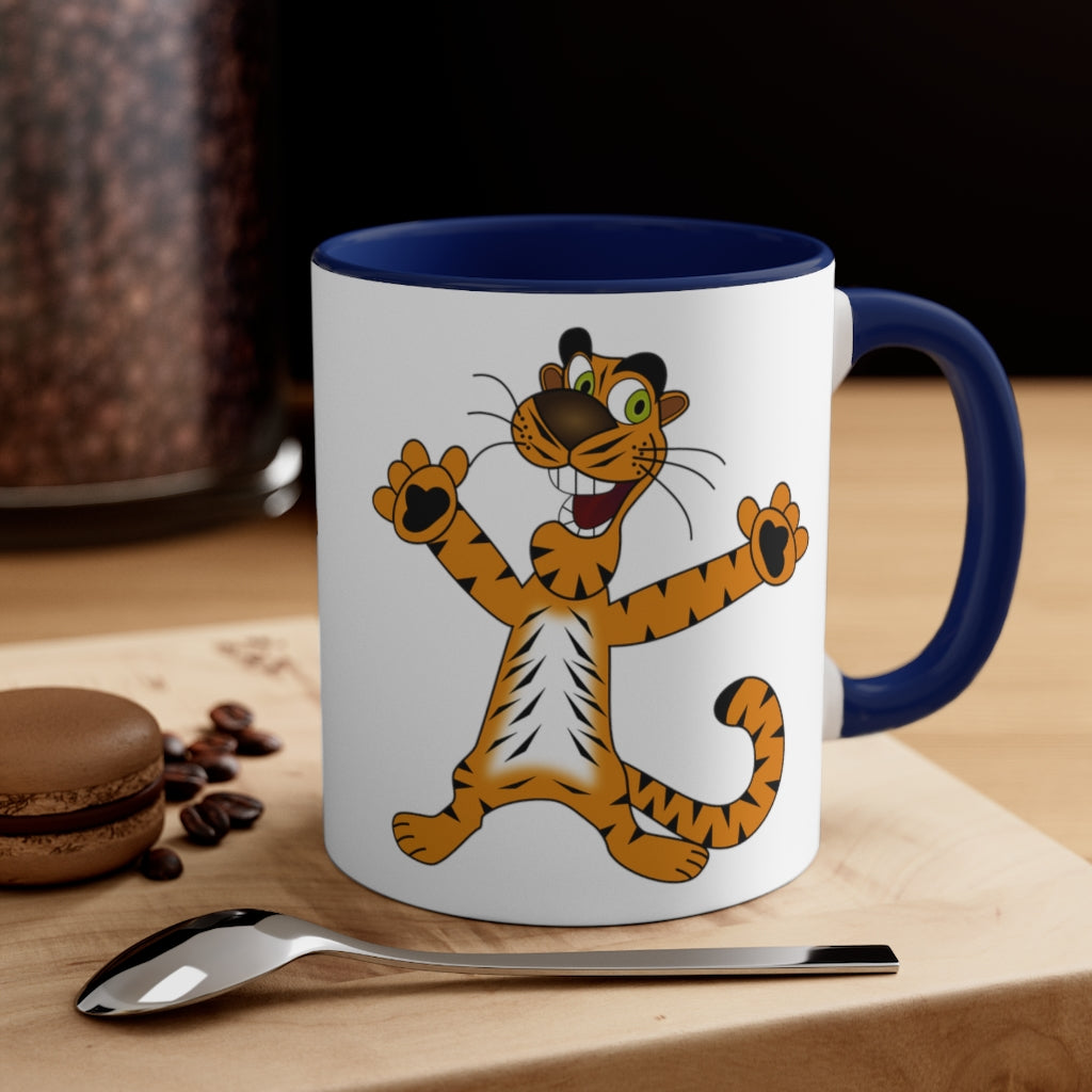 Tiger Accent Coffee Mug, 11oz