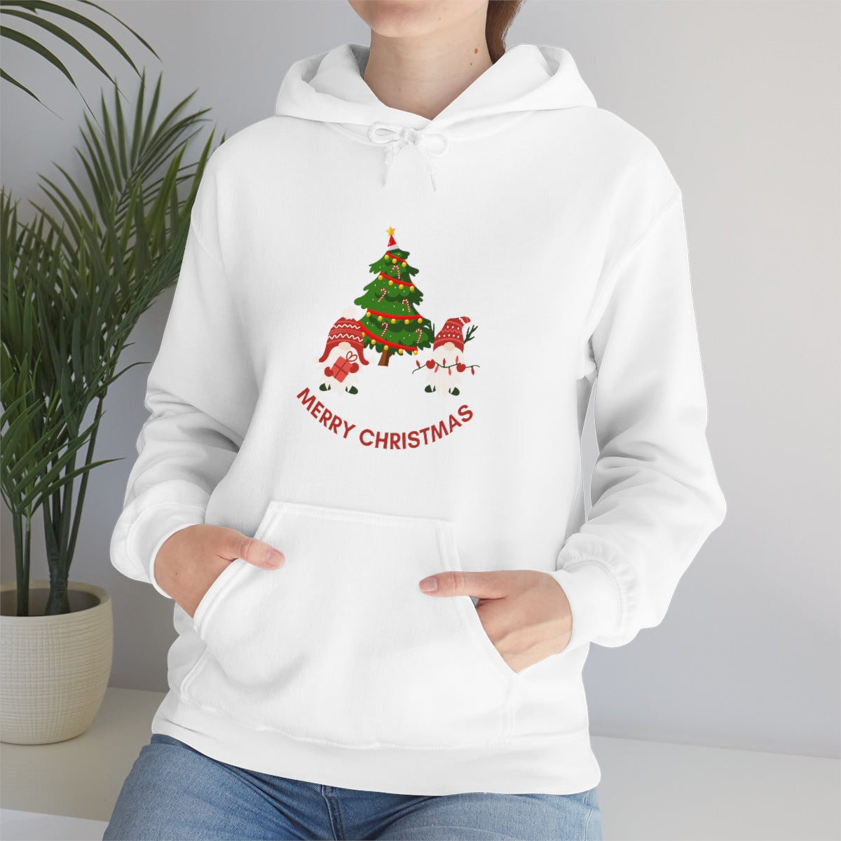 Merry & Bright Holidays Christmas Unisex Heavy Blend™ Hooded Sweatshirt