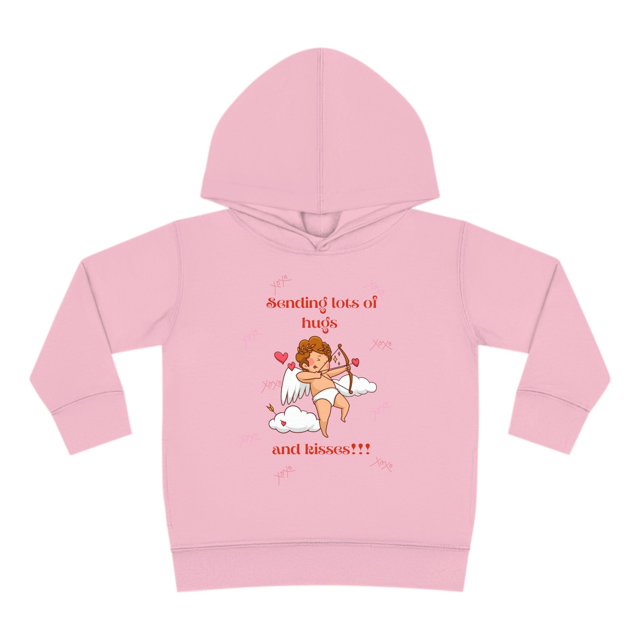 Sending Lots Of Hugs & Kisses!!! Toddler Pullover Fleece Hoodie