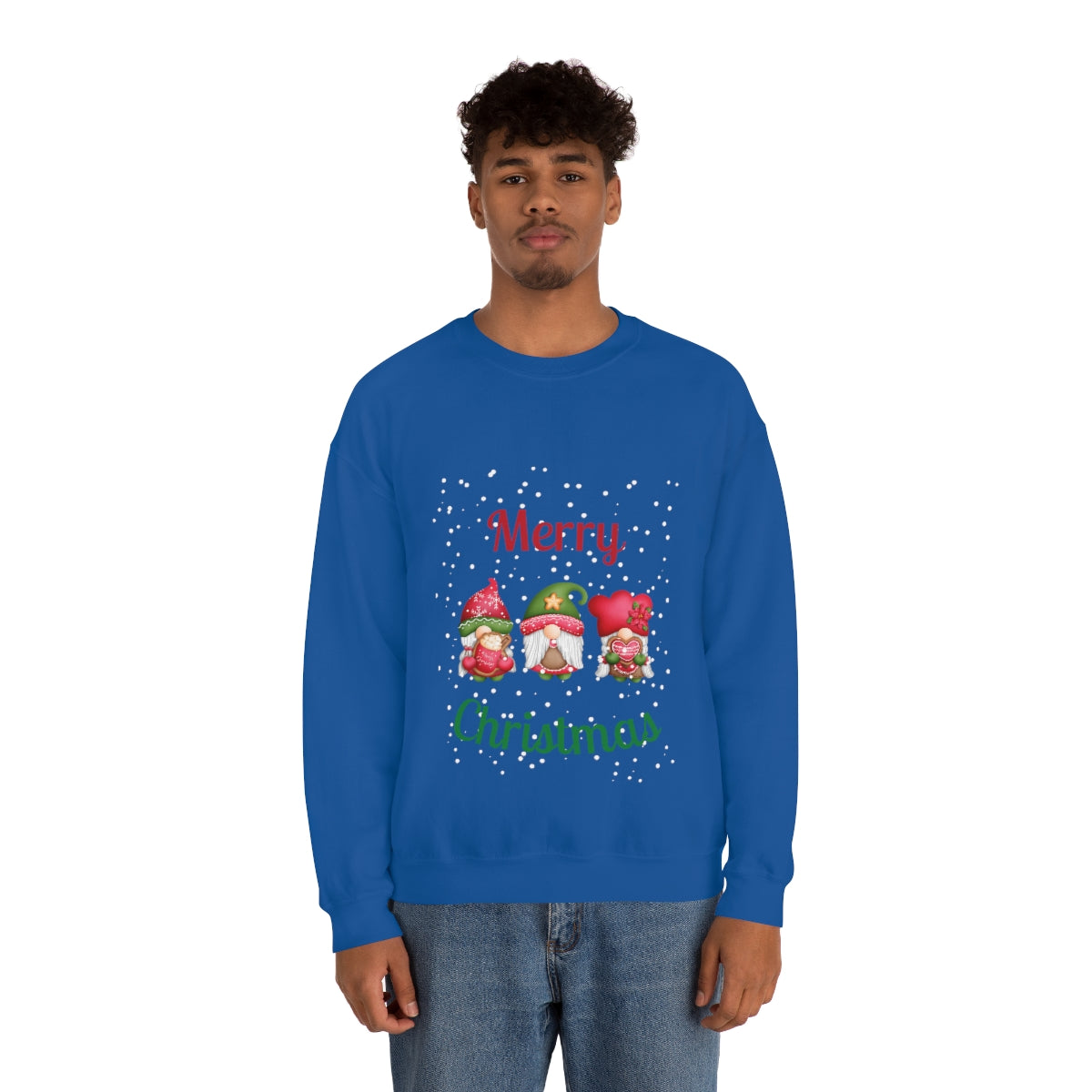 Three Gnomes Merry Christmas Unisex Heavy Blend™ Crewneck Sweatshirt