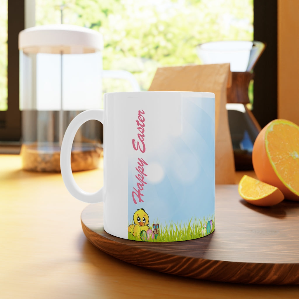 Happy Easter White Ceramic Mug, 11oz and 15oz