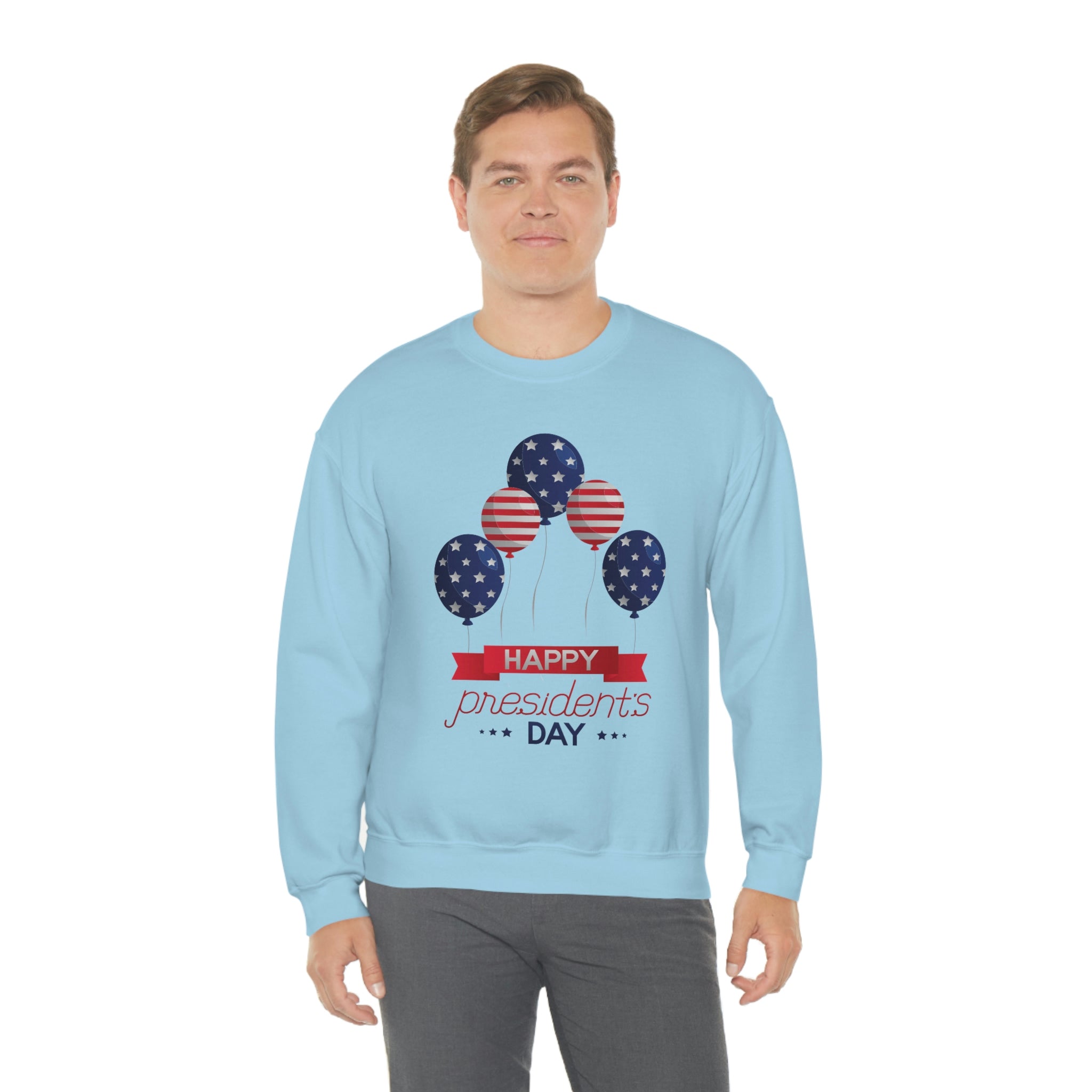 Happy President's Day Stars & Stripe Unisex Heavy Blend™ Crewneck Sweatshirt