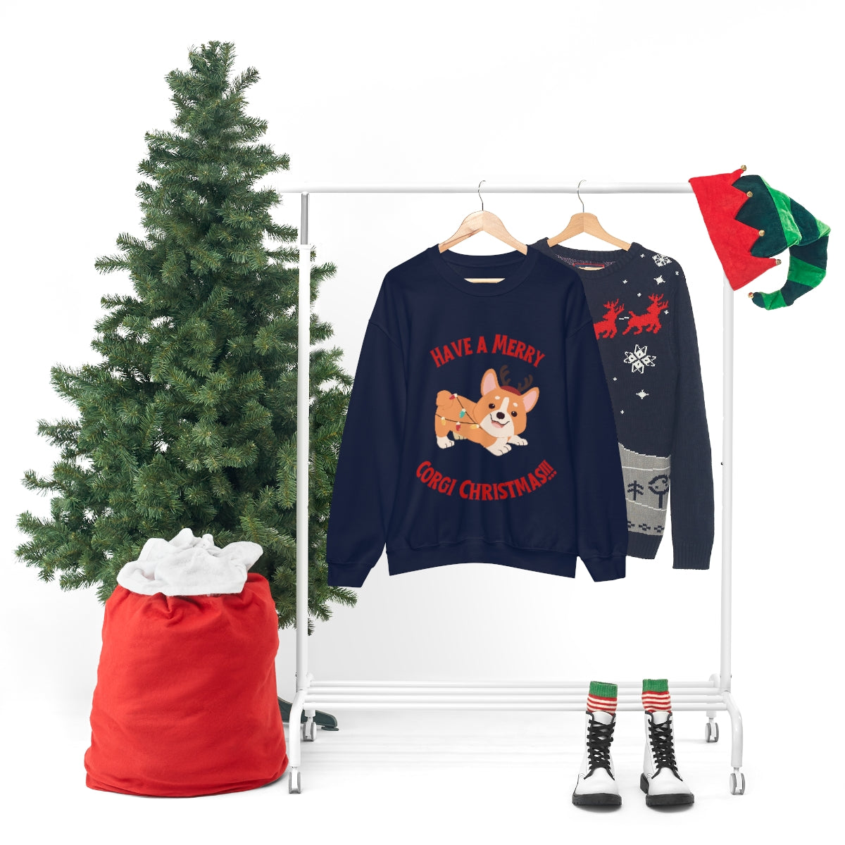 Have A Merry Corgi Christmas Unisex Heavy Blend™ Crewneck Sweatshirt