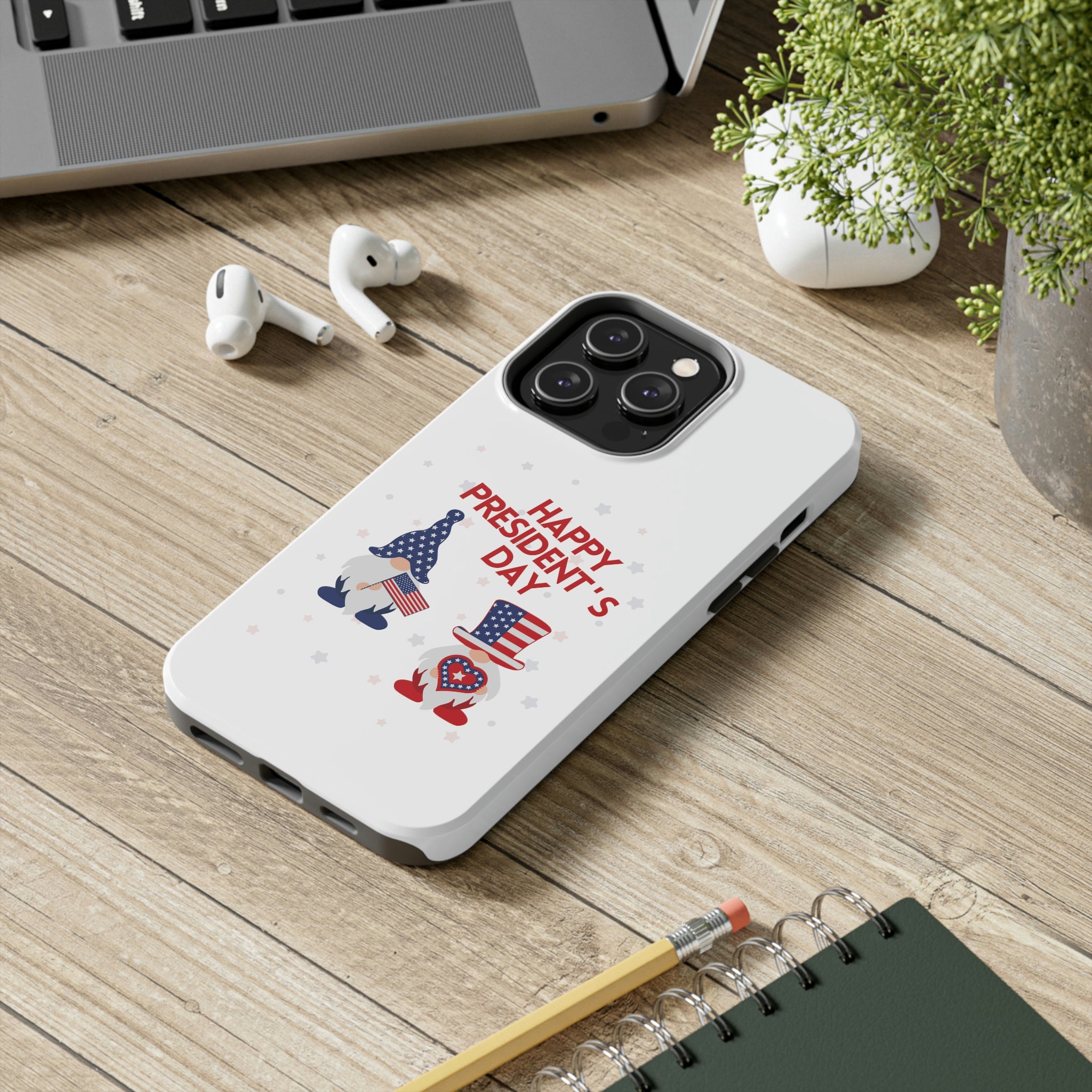 Happy President's Day Gnome Tough Phone Cases, Case-Mate