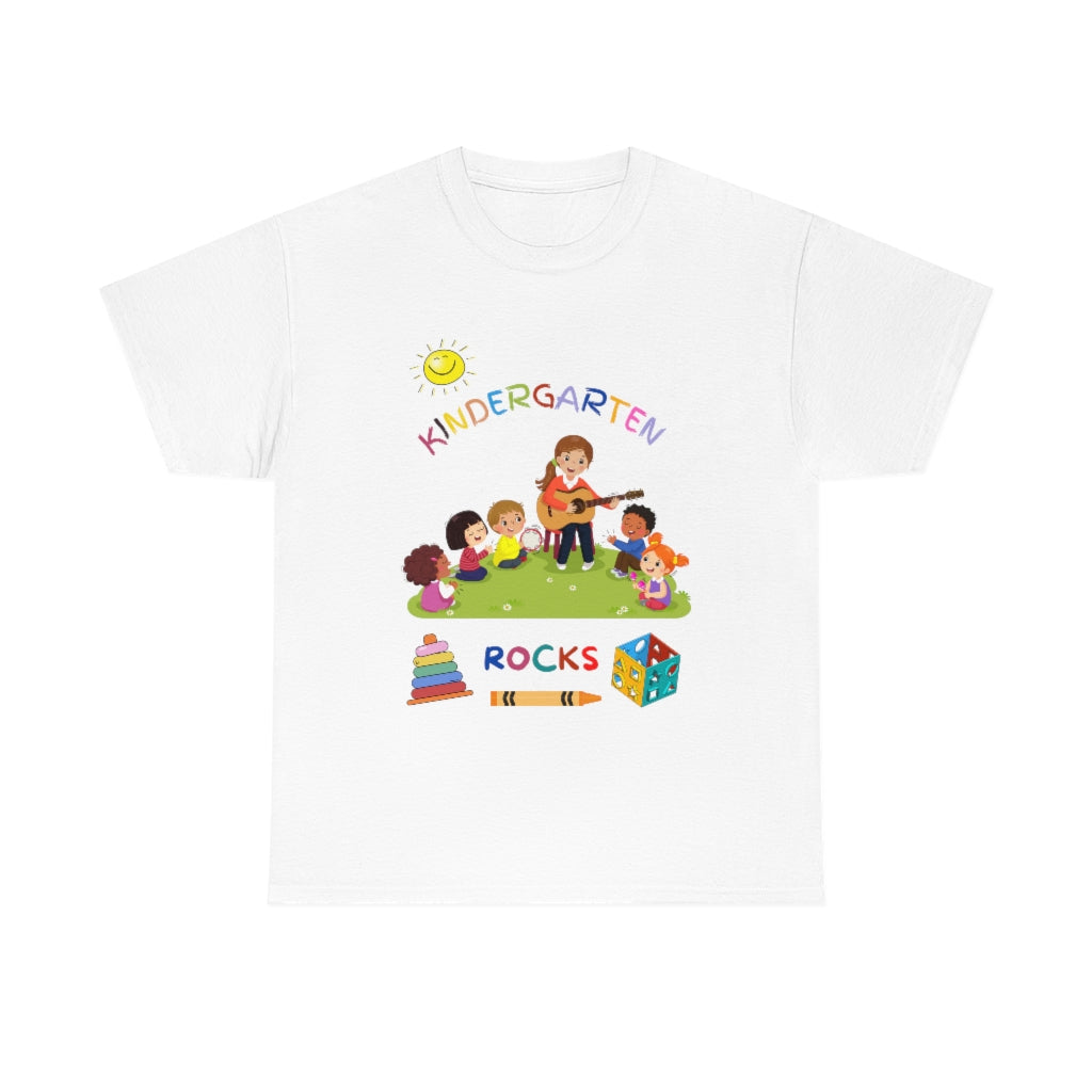 Kindergarten Rocks Unisex Heavy Cotton Tee