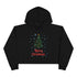 Merry Christmas Tree Crop Hoodie