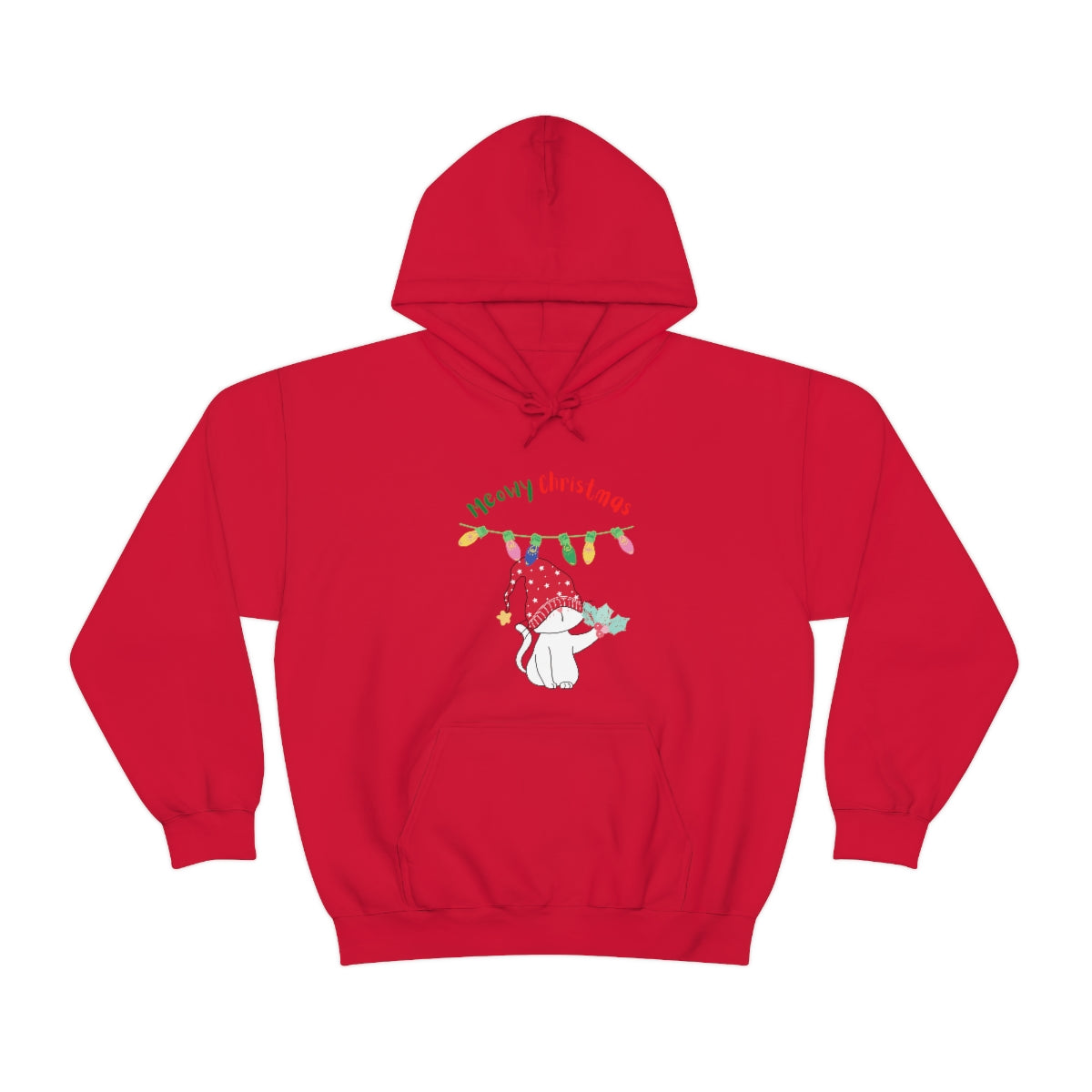 Meowy Christmas Heavy Blend™ Hooded Sweatshirt