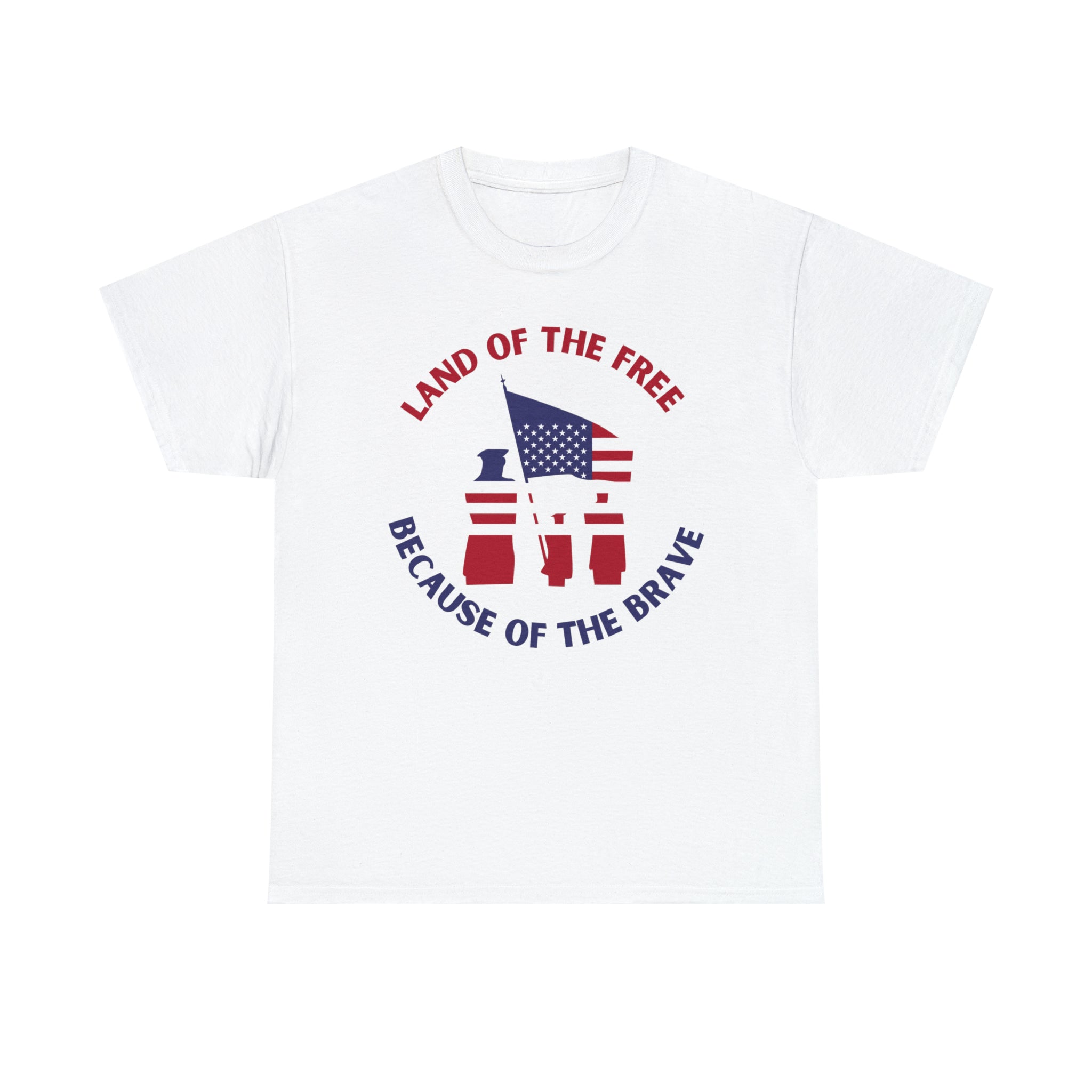 Memorial Day Land of The Free Unisex Heavy Cotton Tee