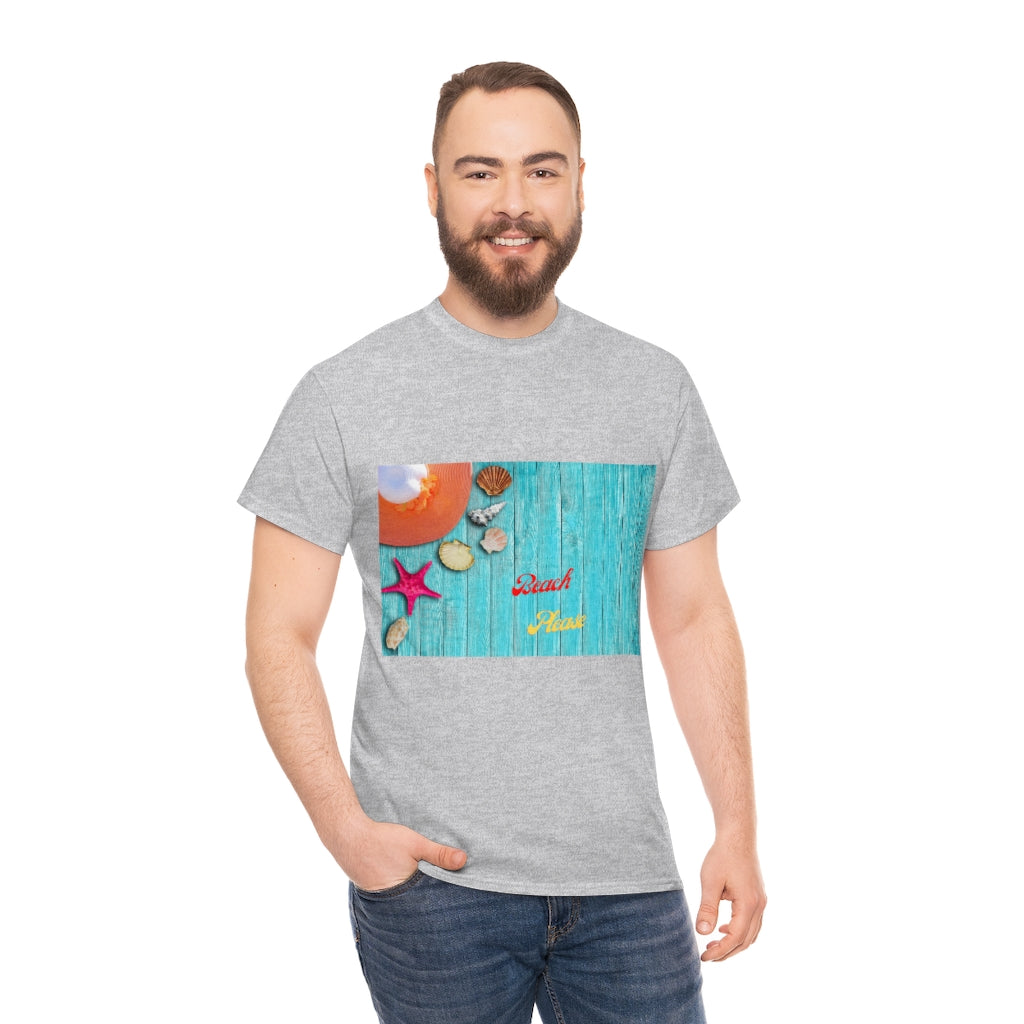 The Beach Please Unisex Heavy Cotton Tee