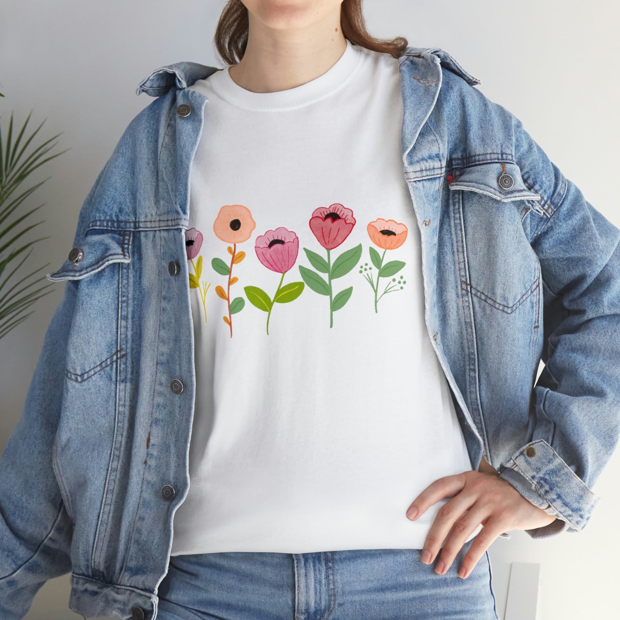 Spring Flowers Unisex Heavy Cotton Tee