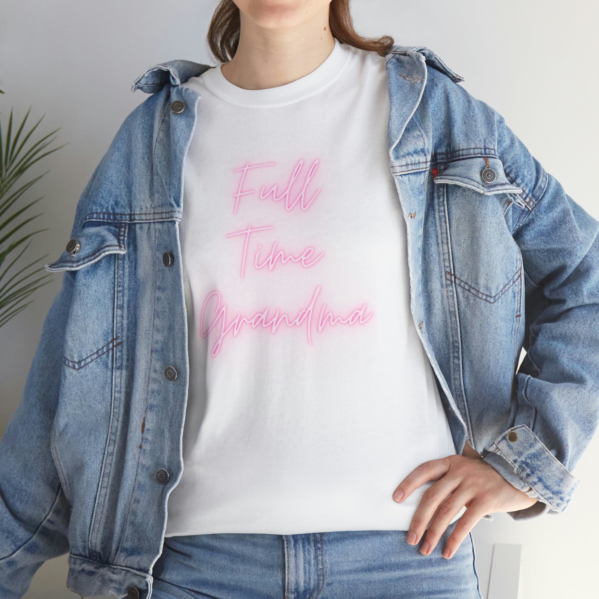 Full Time Grandma Unisex Heavy Cotton Tee