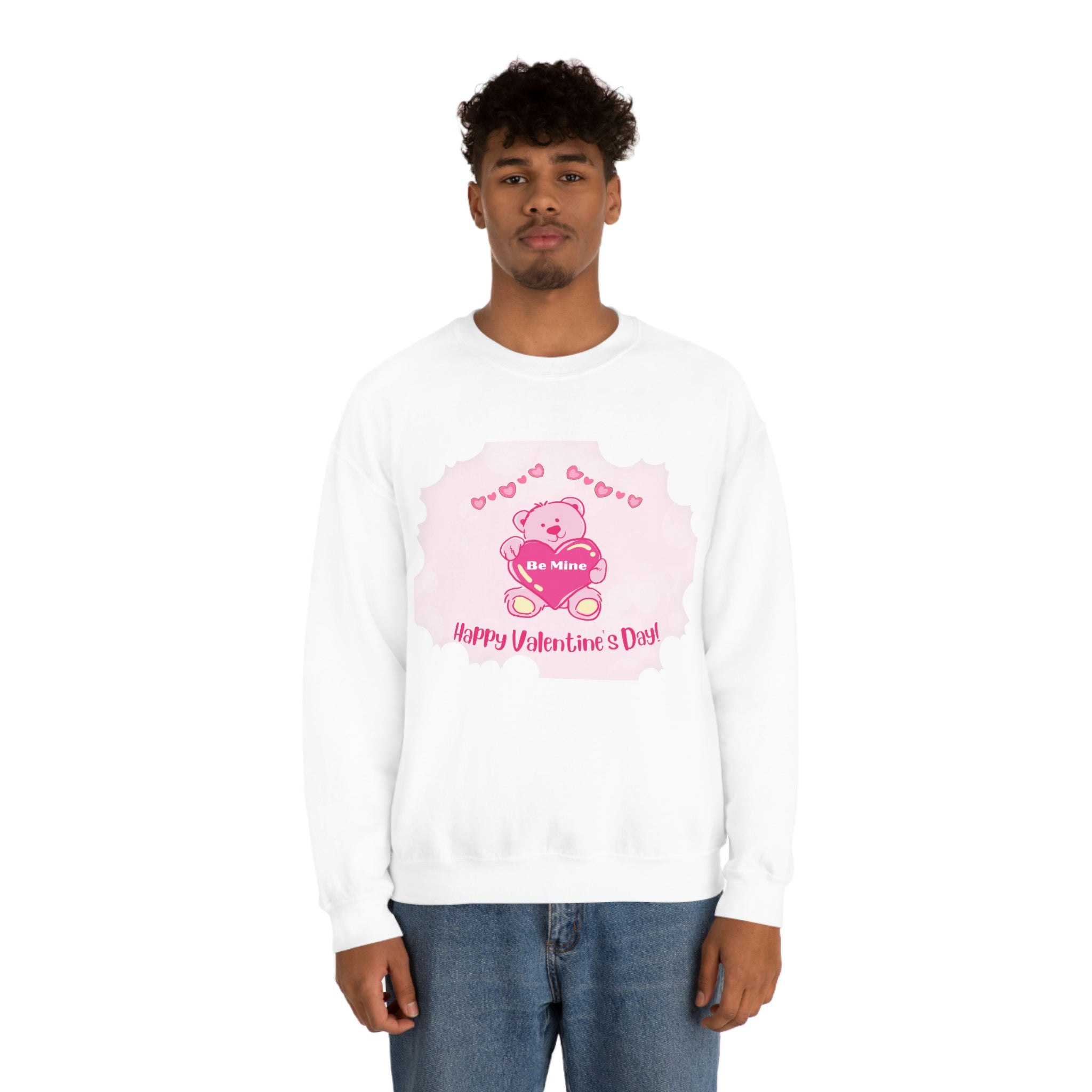 Happy Valentine's Day Be Mine Unisex Heavy Blend™ Crewneck Sweatshirt