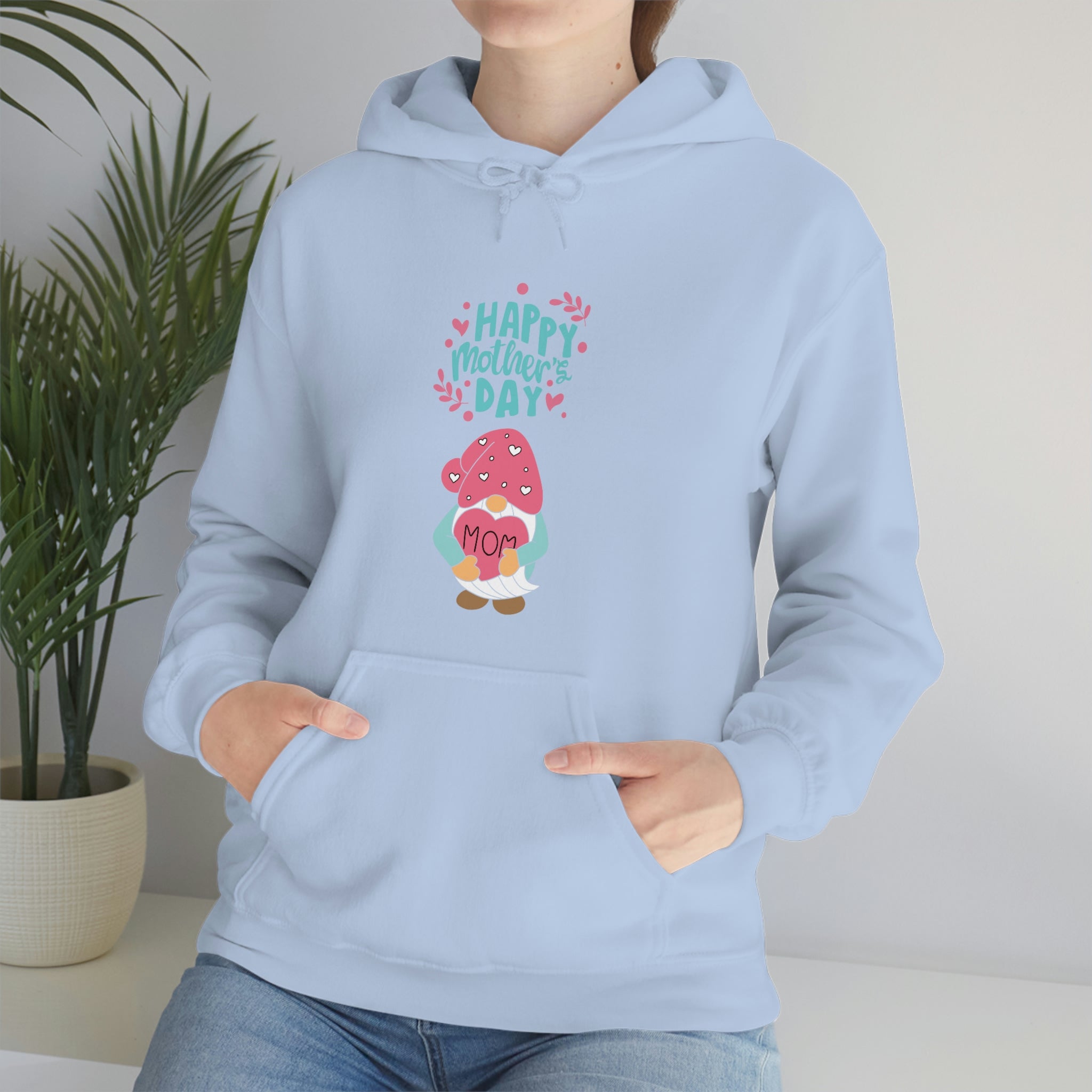 Happy Mother's Day Gnome Unisex Heavy Blend™ Hooded Sweatshirt