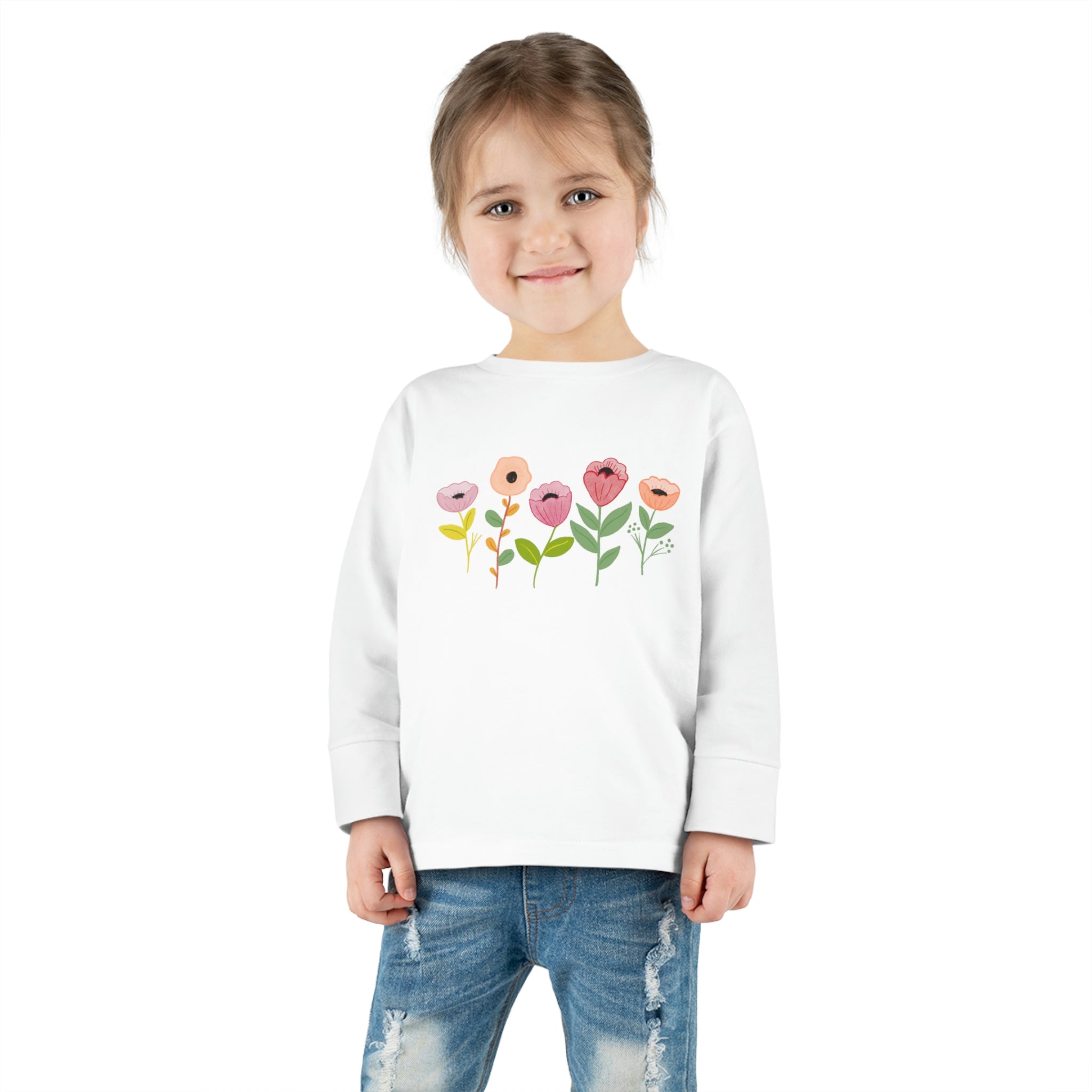 Spring Flowers Toddler Long Sleeve Tee