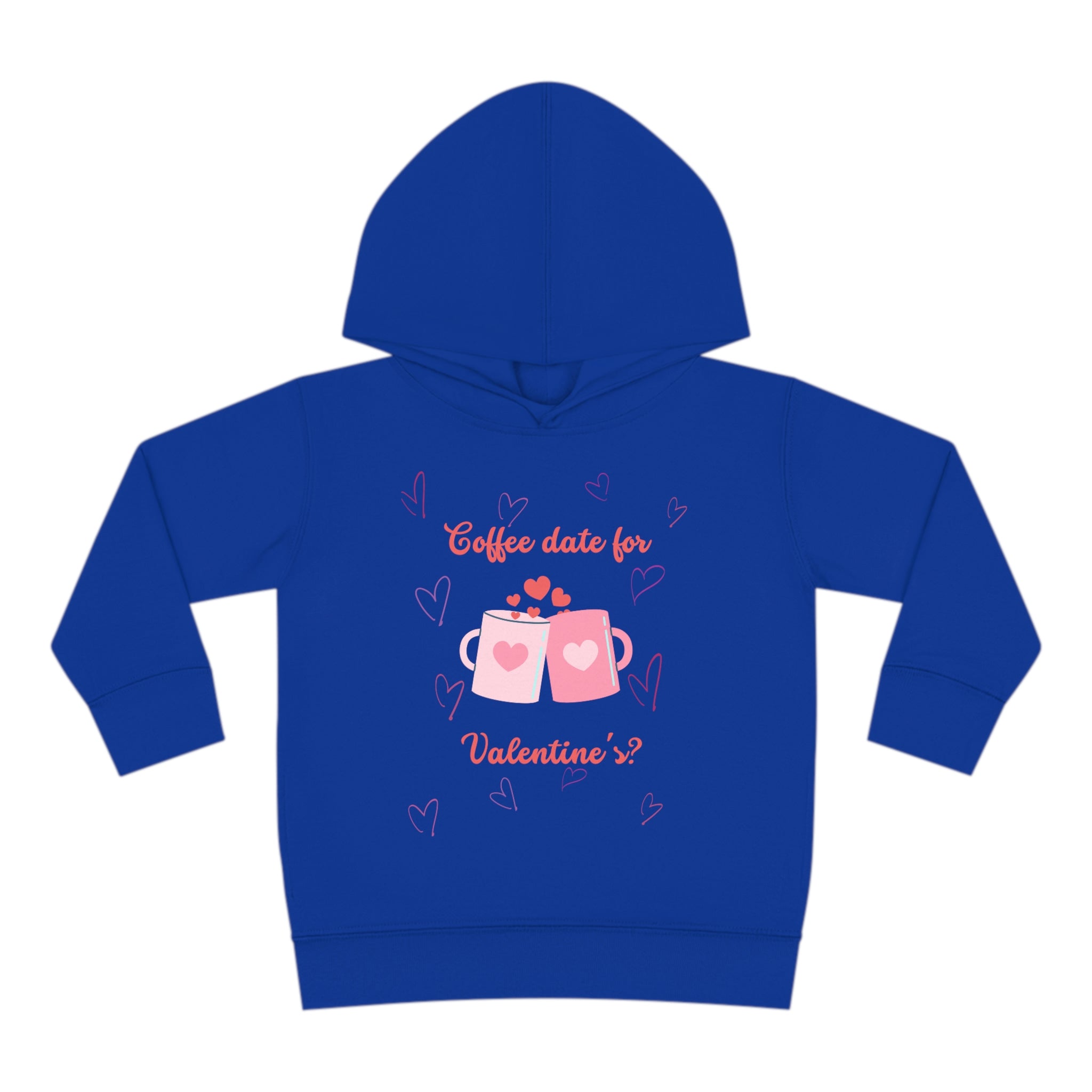 I Love Coffee & You!! Toddler Pullover Fleece Hoodie