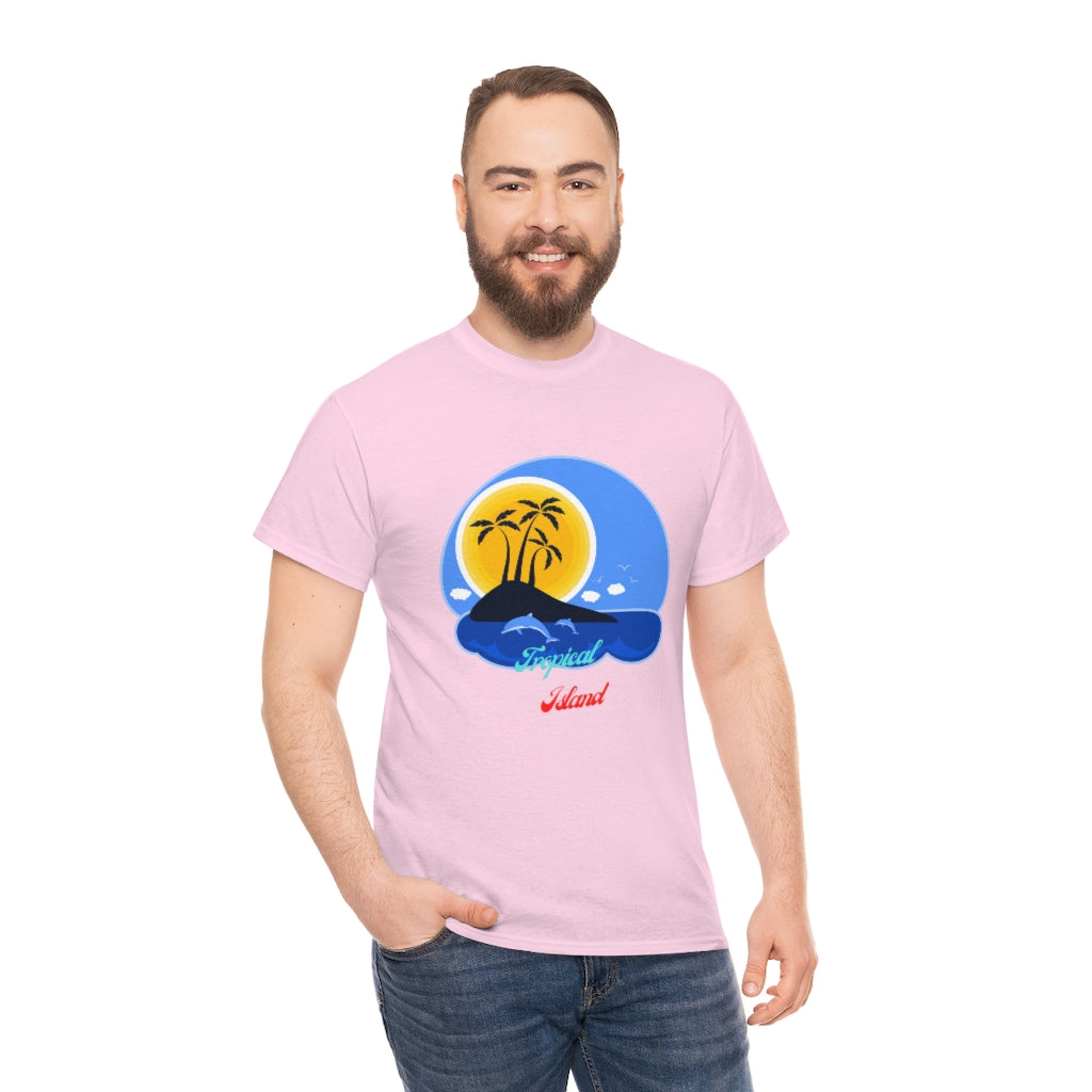 Tropical Island Unisex Heavy Cotton Tee