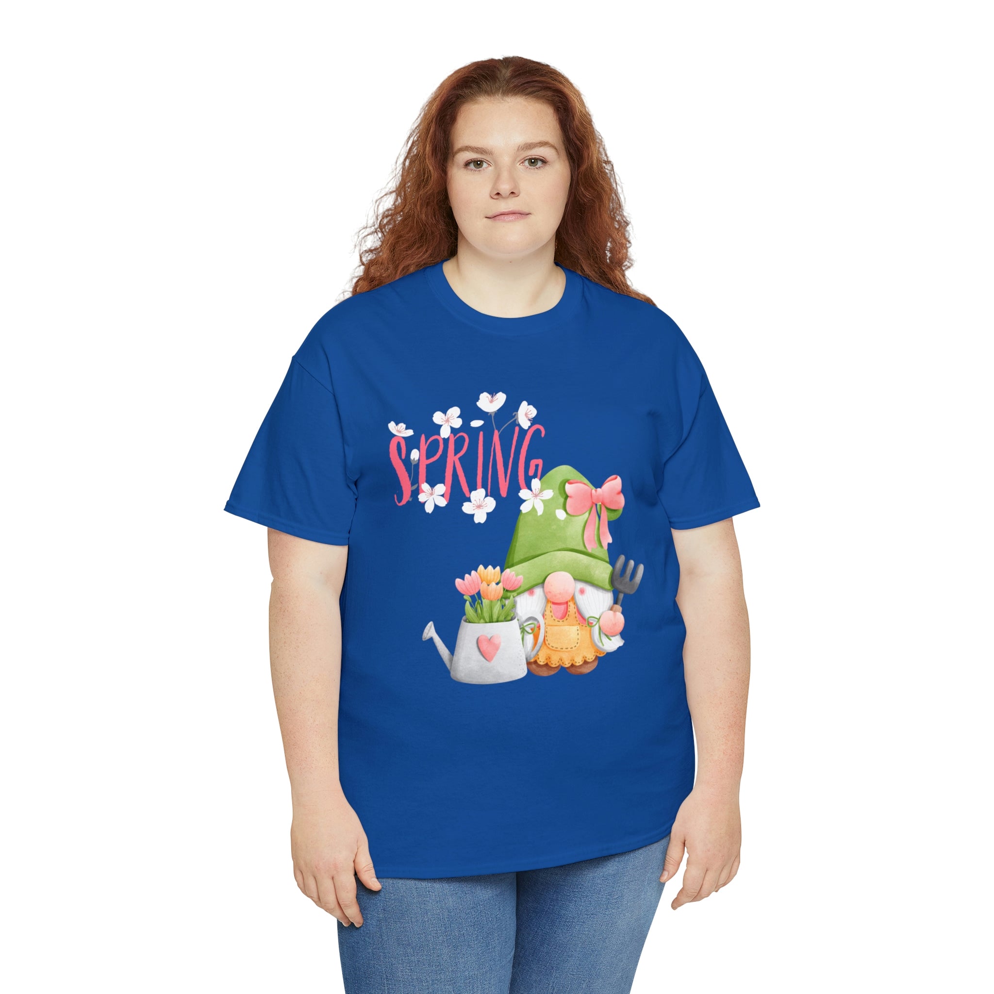 Gnome Happy Spring Unisex Heavy Cotton Tee