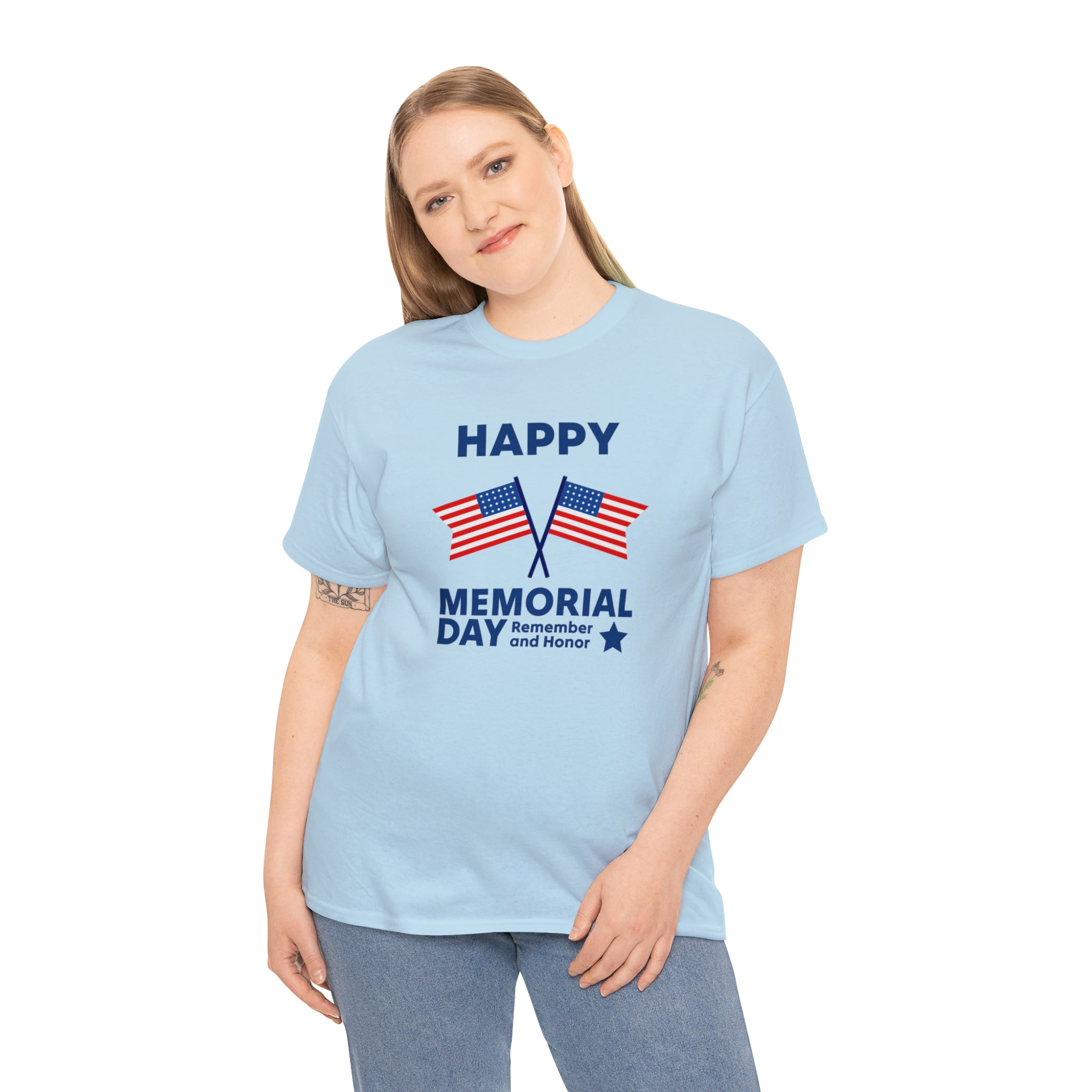 Happy Memorial Day Unisex Heavy Cotton Tee