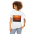 Grasses Sea Sunset Unisex Heavy Cotton Tee