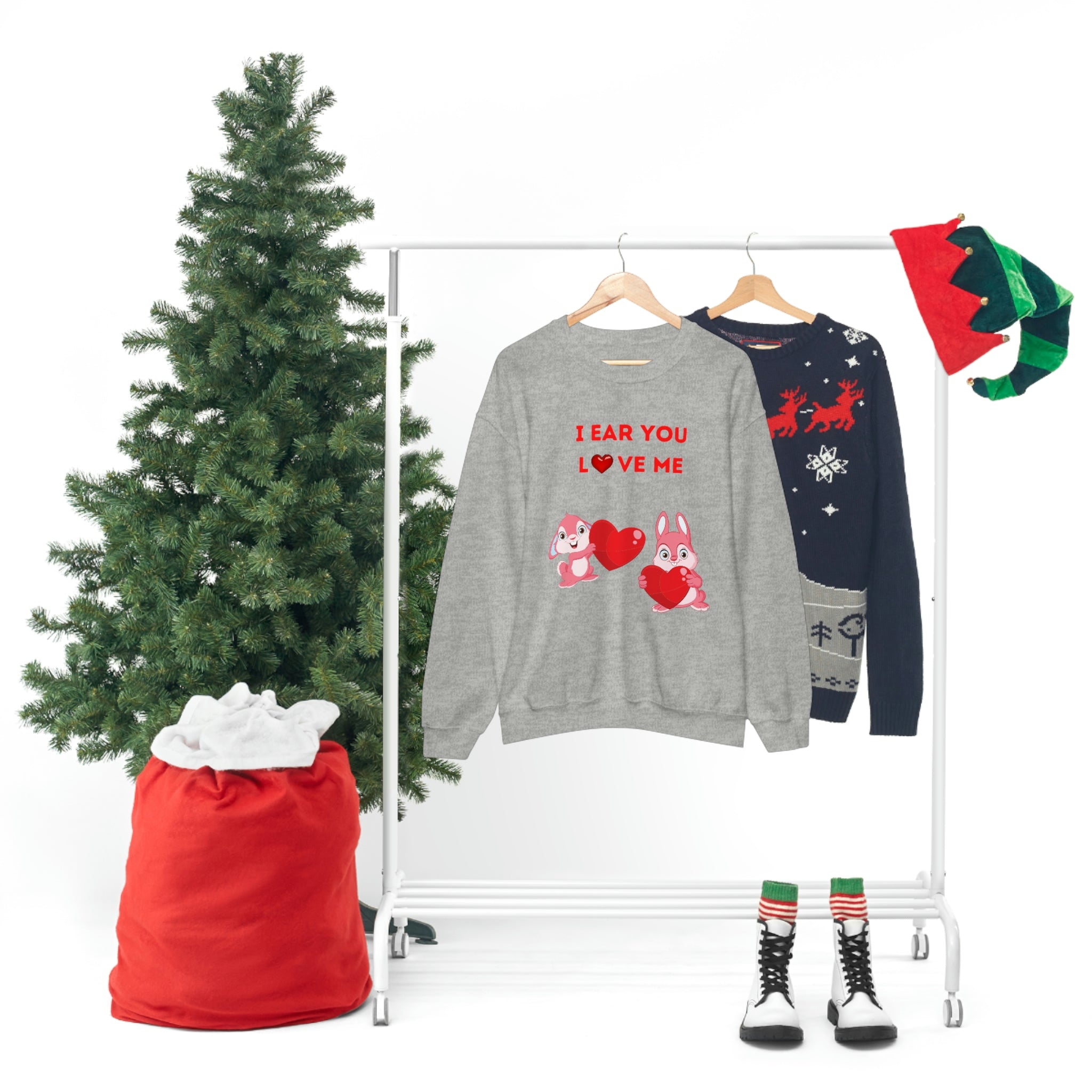 I Ear You Love Me Unisex Heavy Blend™ Crewneck Sweatshirt
