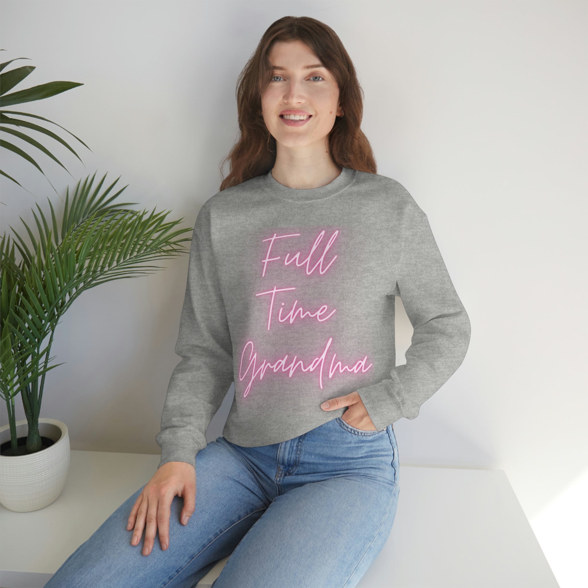 Full Time Grandma Unisex Heavy Blend™ Crewneck Sweatshirt