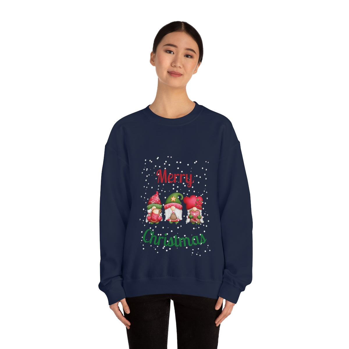 Three Gnomes Merry Christmas Unisex Heavy Blend™ Crewneck Sweatshirt