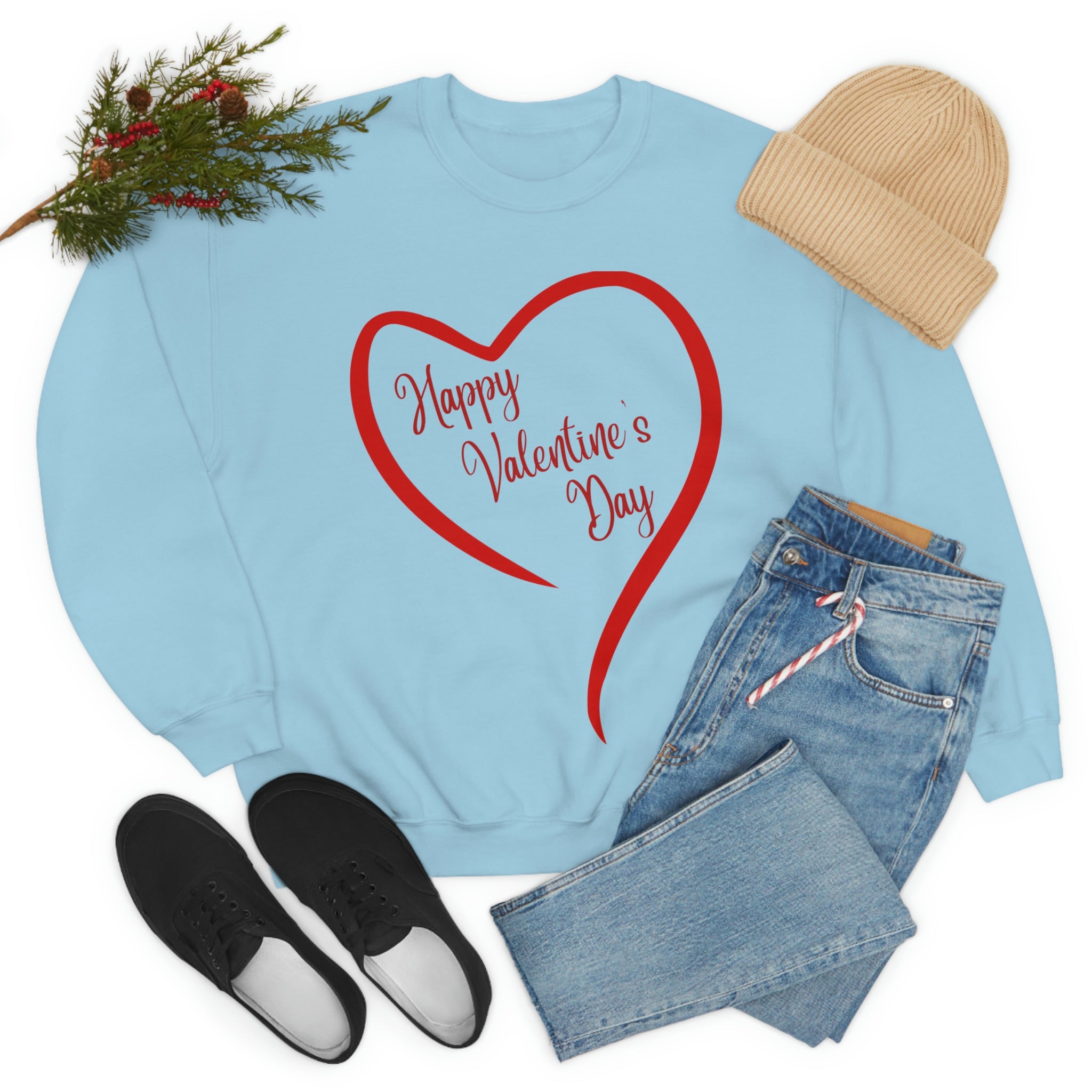 Happy Valentine's Day Unisex Heavy Blend™ Crewneck Sweatshirt