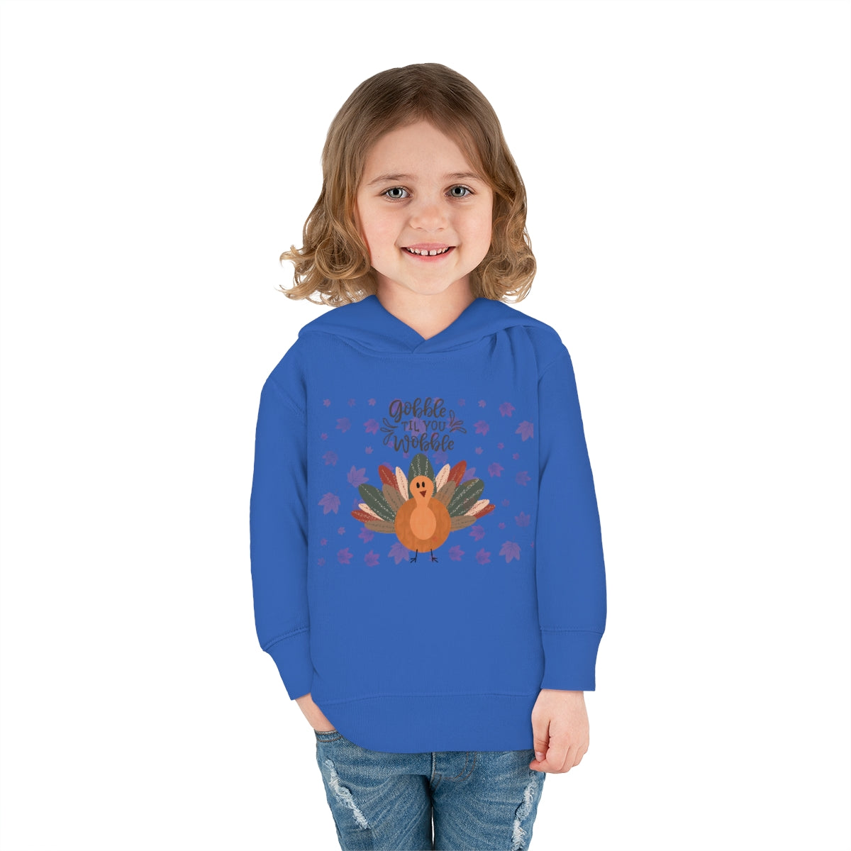 Gobble Til You Wobble Toddler Pullover Fleece Hoodie