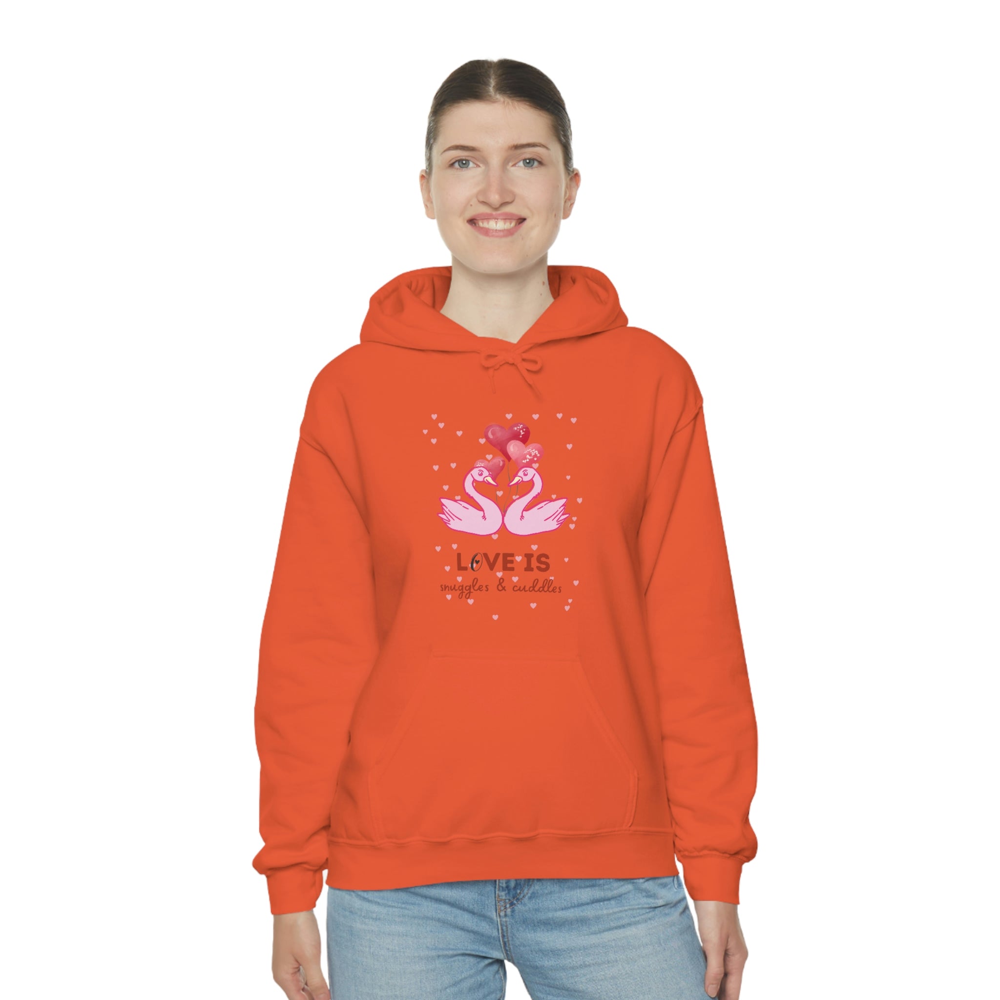 Love Is Snuggles & Cuddles Unisex Heavy Blend™ Hooded Sweatshirt