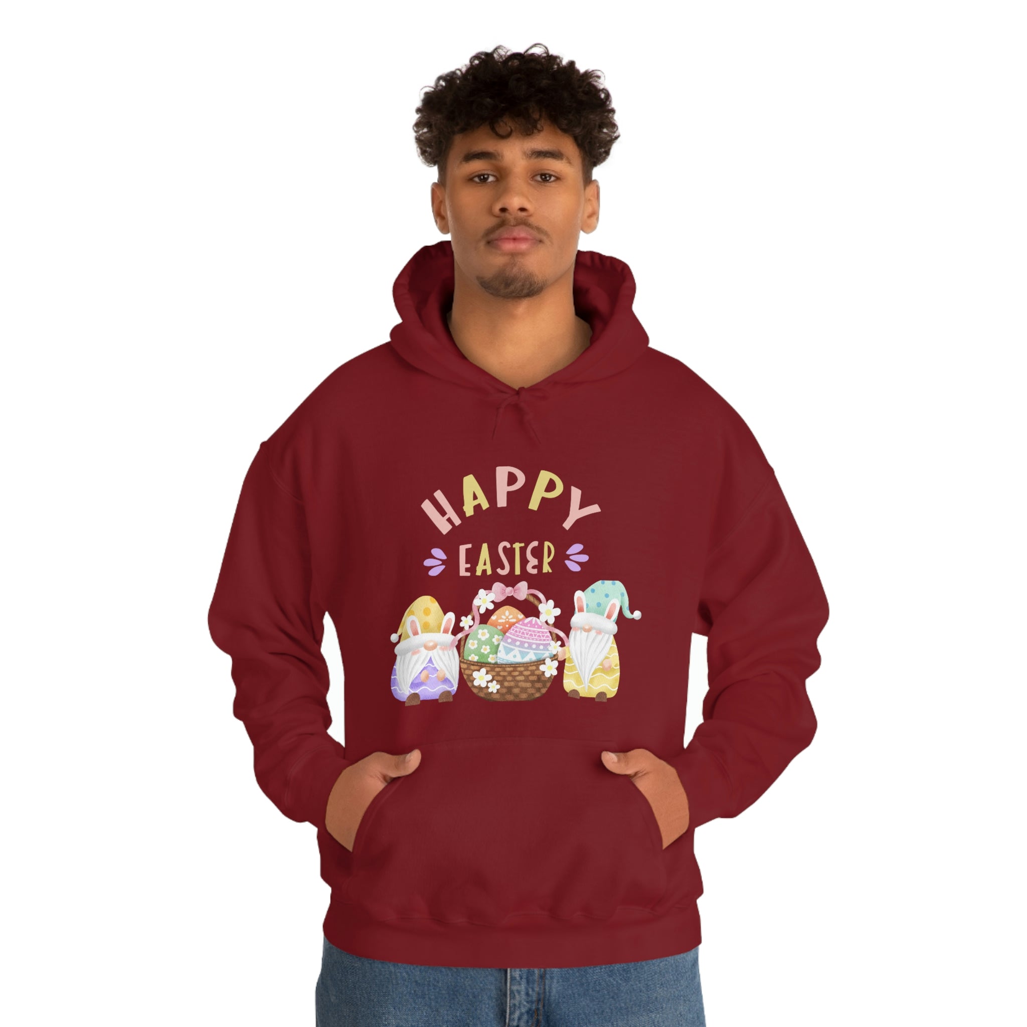 Happy Easter Gnome Unisex Heavy Blend™ Hooded Sweatshirt