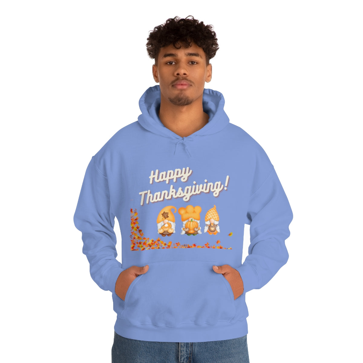 Happy Thanksgiving Gnome Unisex Heavy Blend™ Hooded Sweatshirt