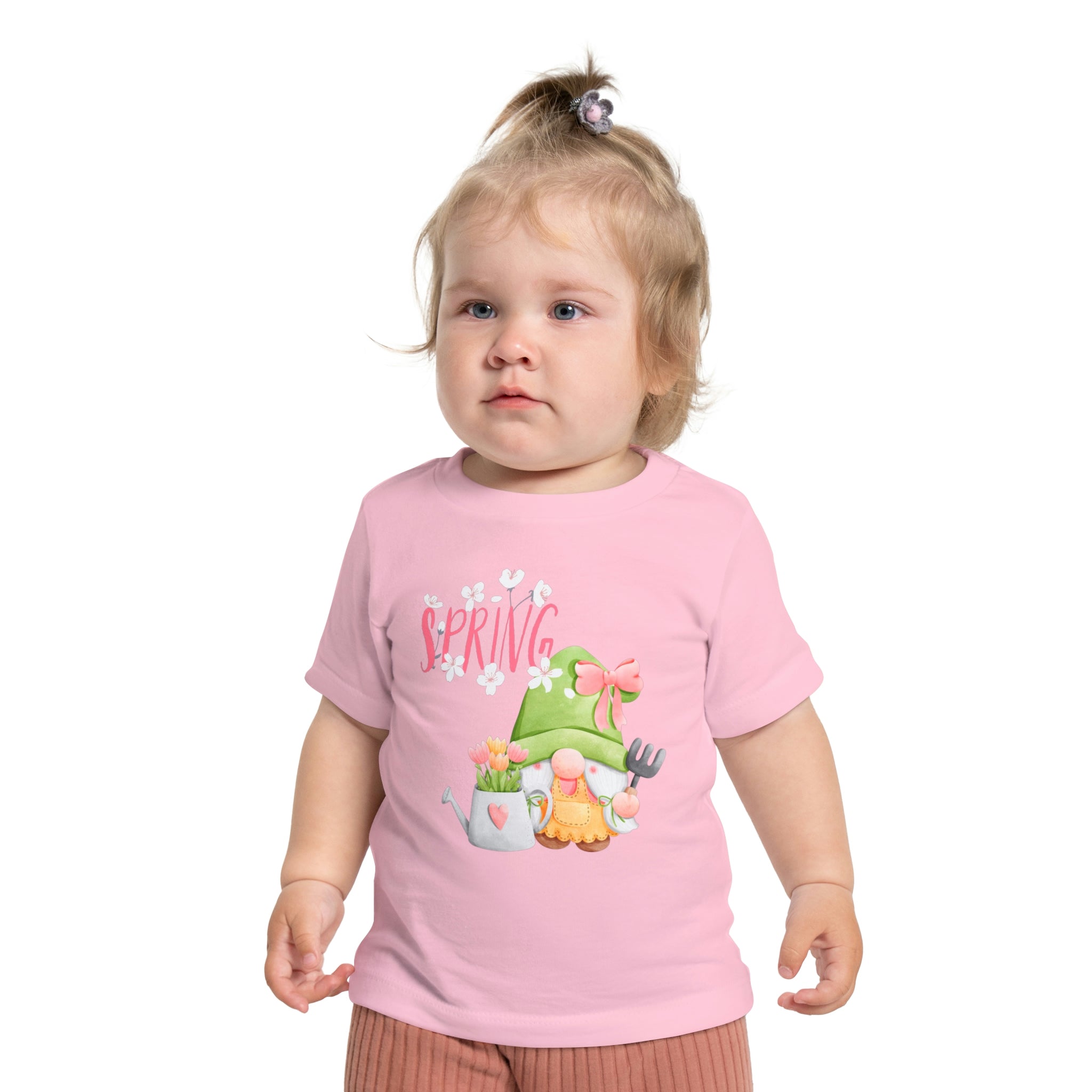 Gnome Happy Spring Baby Short Sleeve T-Shirt