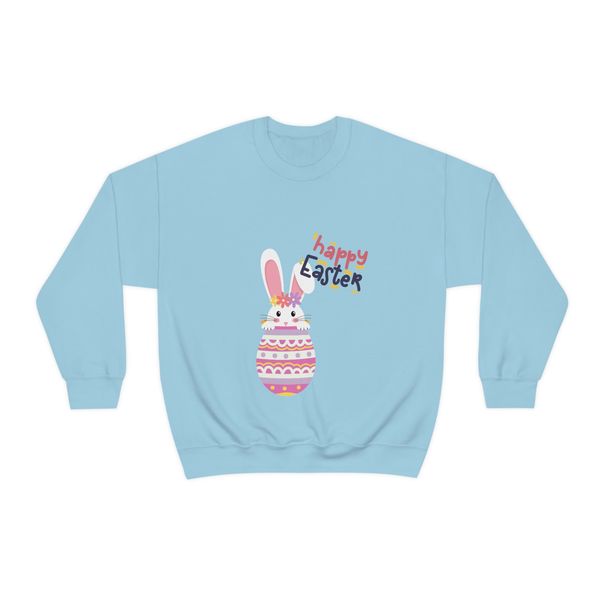 Happy Easter Day Bunny Unisex Heavy Blend™ Crewneck Sweatshirt