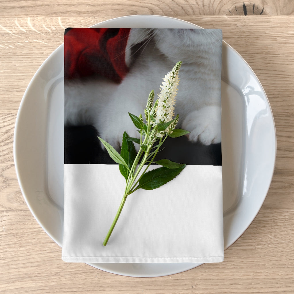 Christmas Kitty Napkins