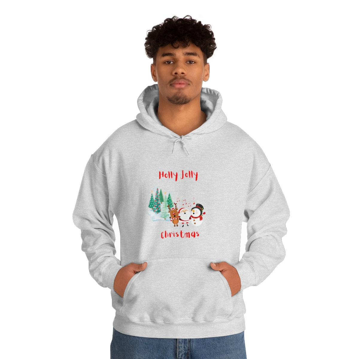 Holly Jolly Christmas Unisex Heavy Blend™ Hooded Sweatshirt