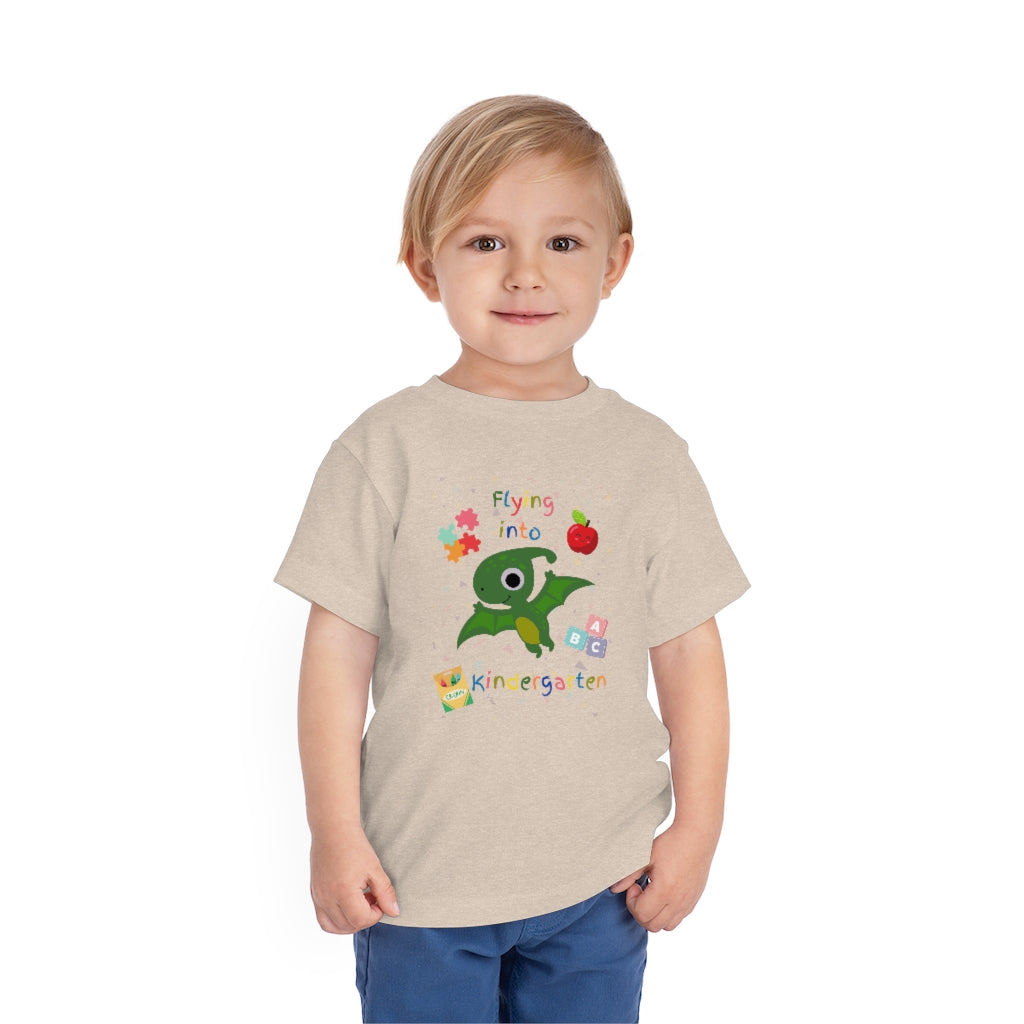 Flying Into Kindergarten Toddler Short Sleeve Tee