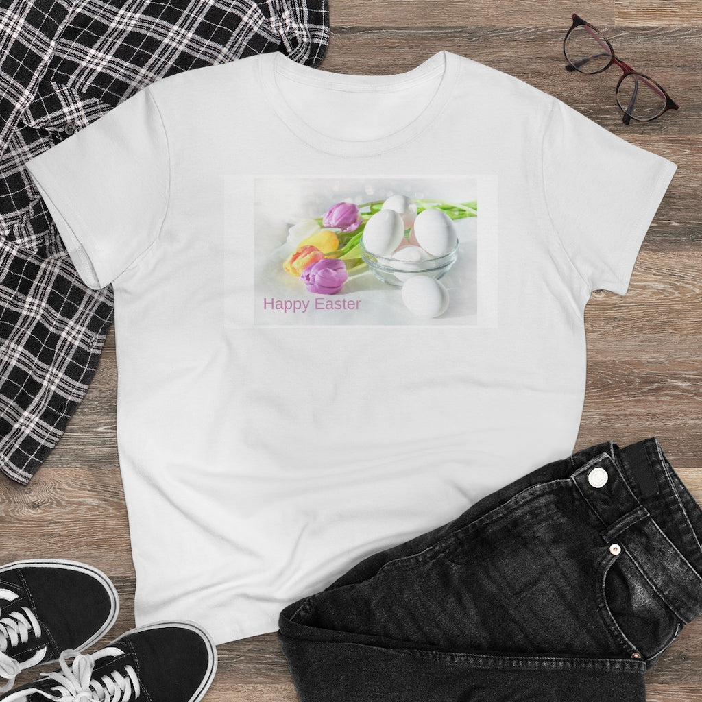 Happy Easter Women's Heavy Cotton Tee