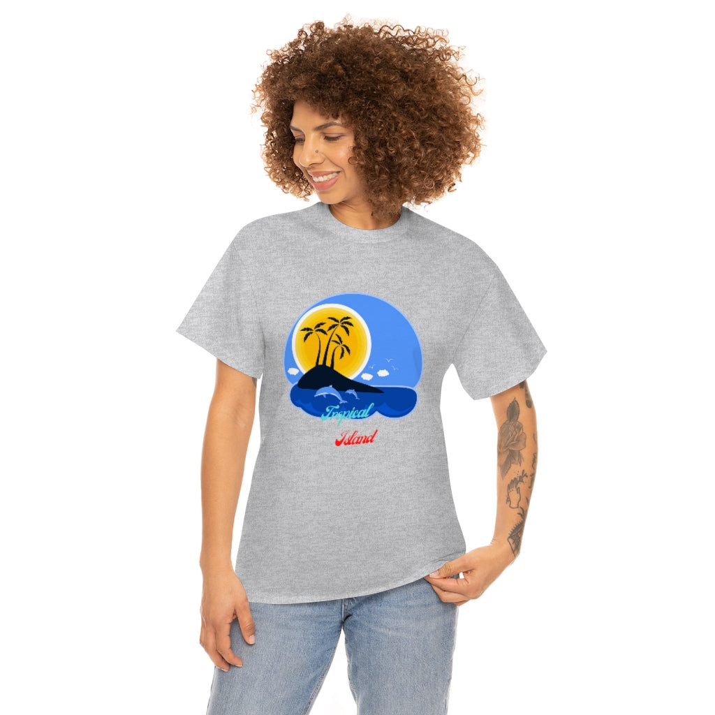 Tropical Island Unisex Heavy Cotton Tee