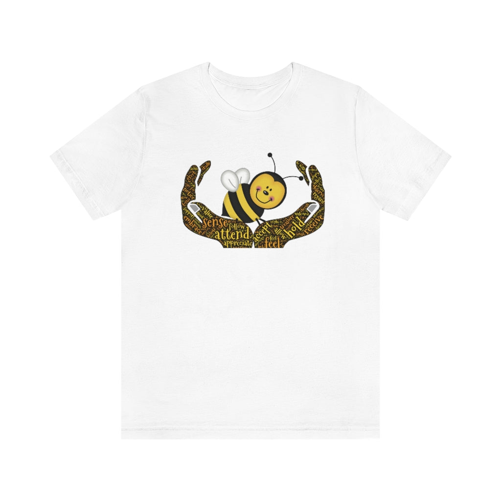 Bee Happy Unisex Jersey Short Sleeve Tee