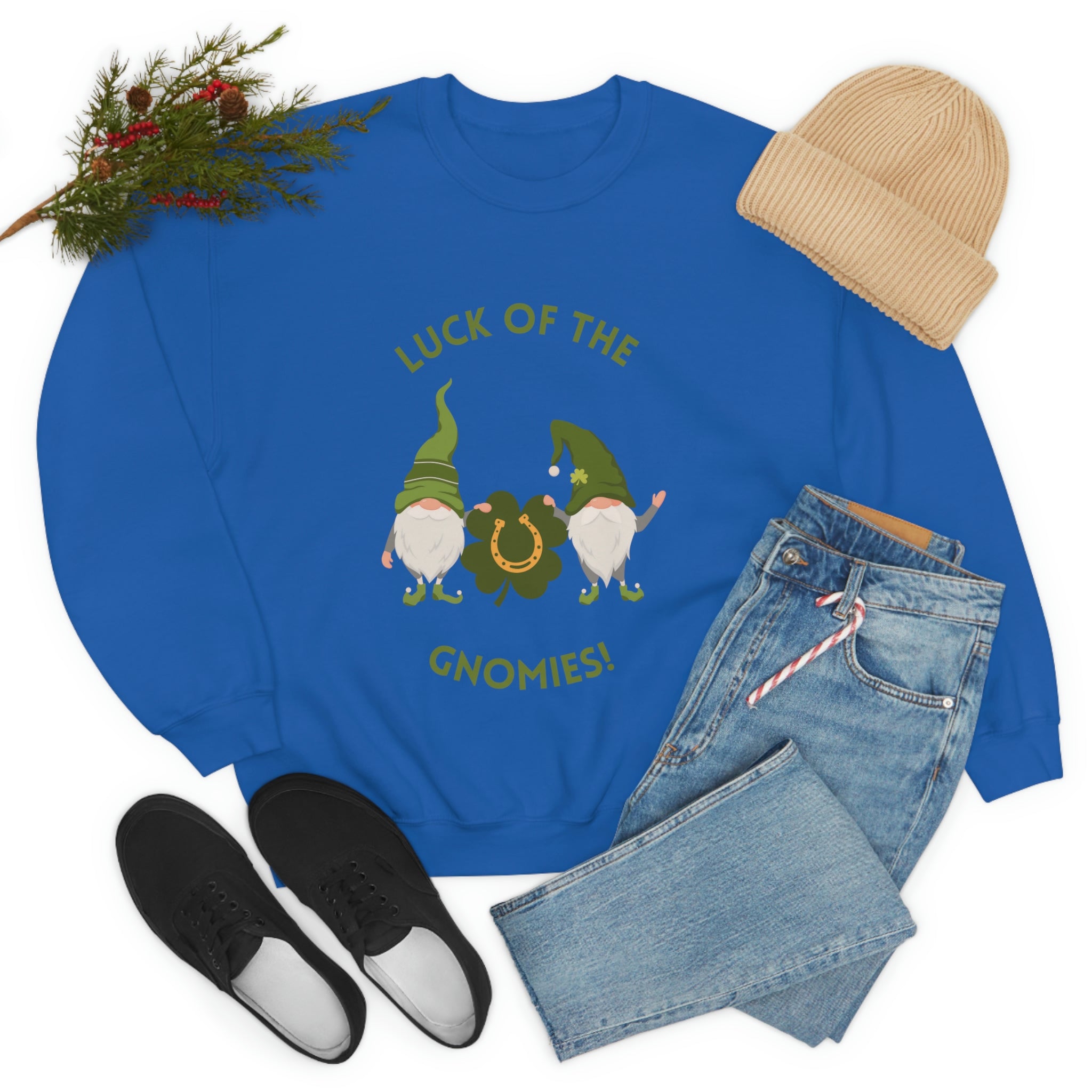 The Luck Of The Gnomies! Unisex Heavy Blend™ Crewneck Sweatshirt