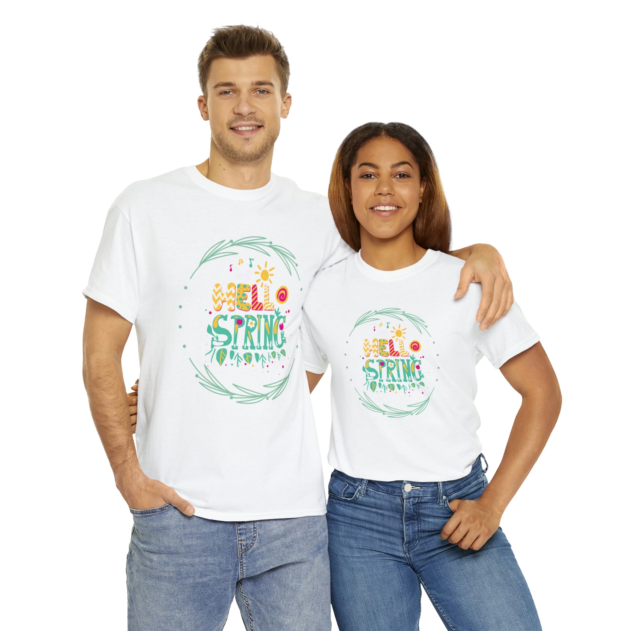 Hello Spring Unisex Heavy Cotton Tee