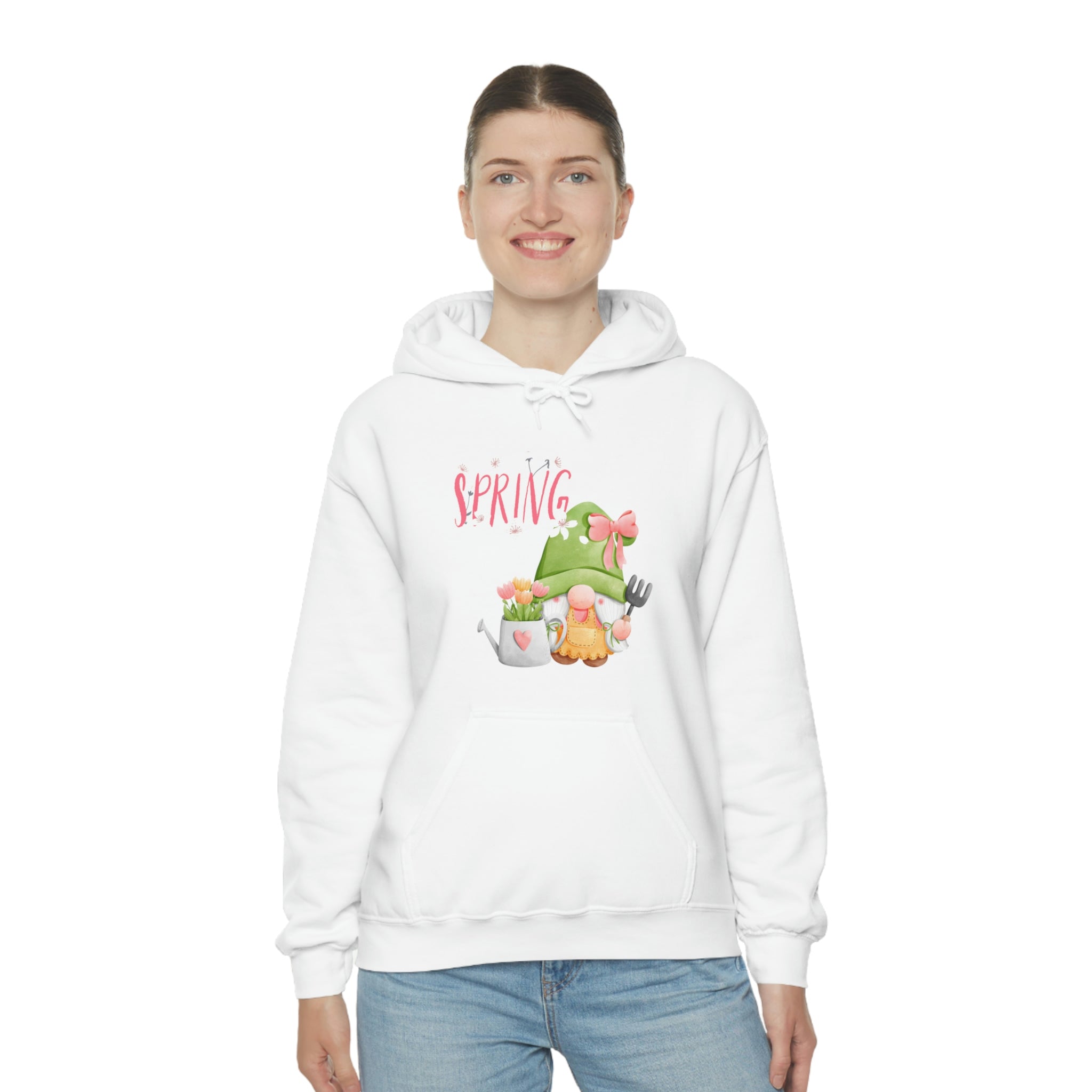 Gnome Happy Spring Unisex Heavy Blend™ Hooded Sweatshirt