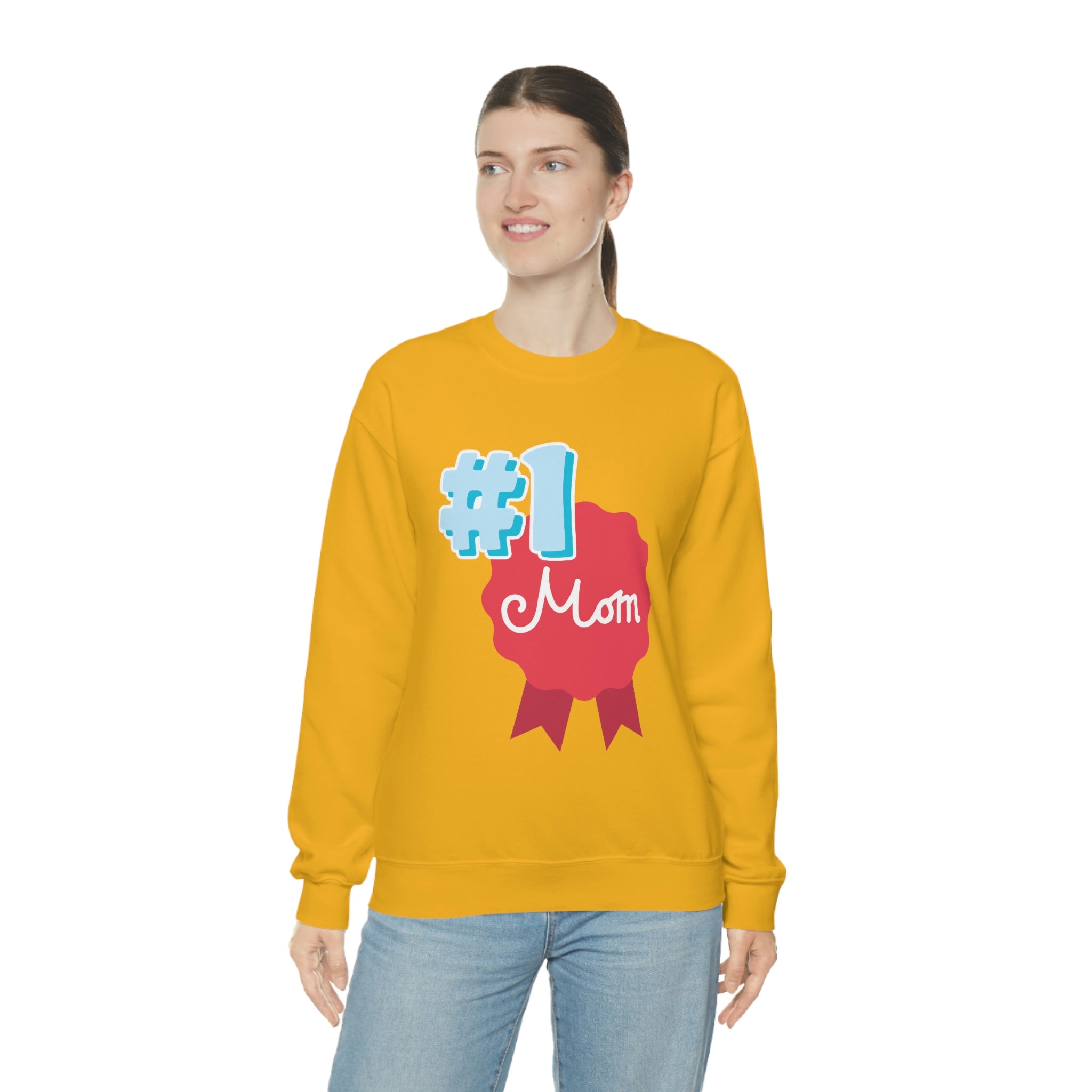 Mom You're No.1 Unisex Heavy Blend™ Crewneck Sweatshirt