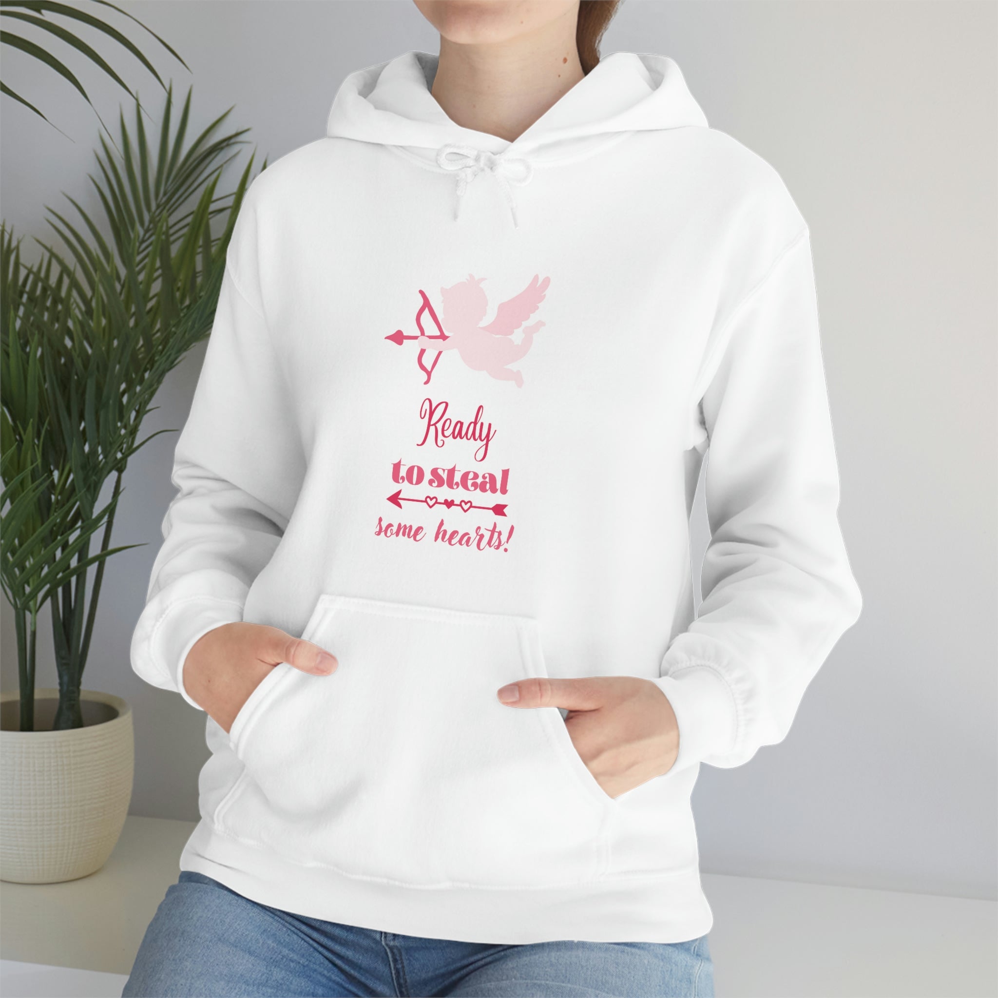 Ready To Steal Some Hearts Unisex Heavy Blend™ Hooded Sweatshirt