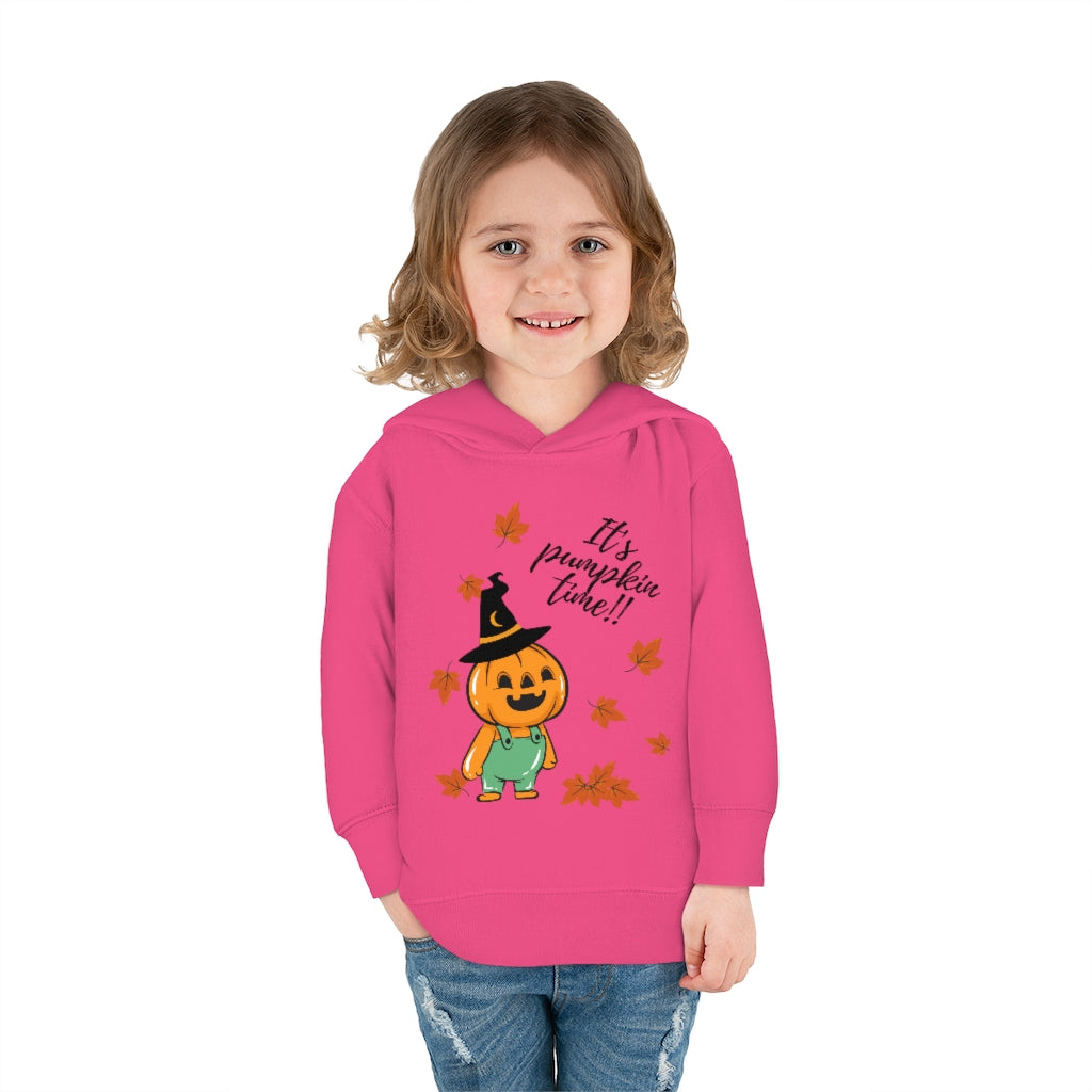 It's Pumpkin Time Toddler Pullover Fleece Hoodie