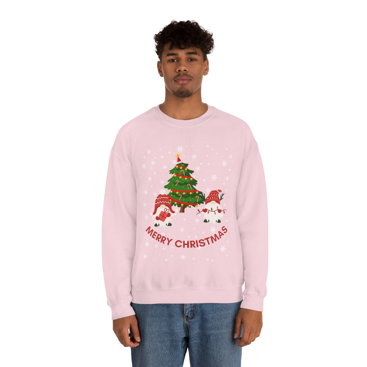 Merry & Bright Holidays Christmas Unisex Heavy Blend™ Crewneck Sweatshirt