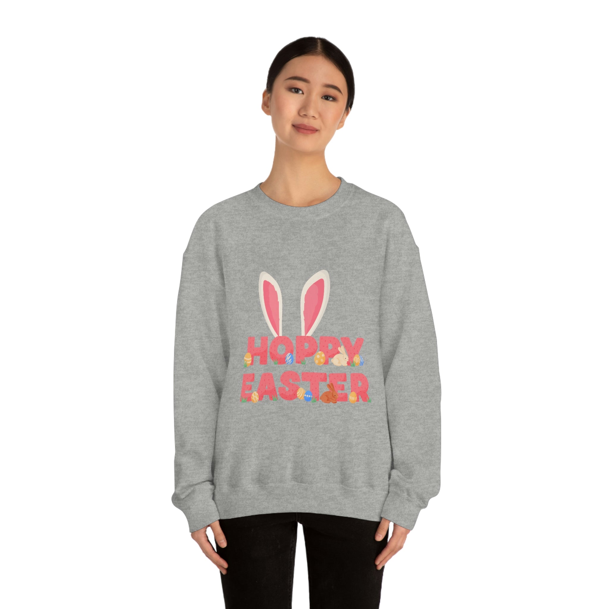 The Hoppy Easter Unisex Heavy Blend™ Crewneck Sweatshirt