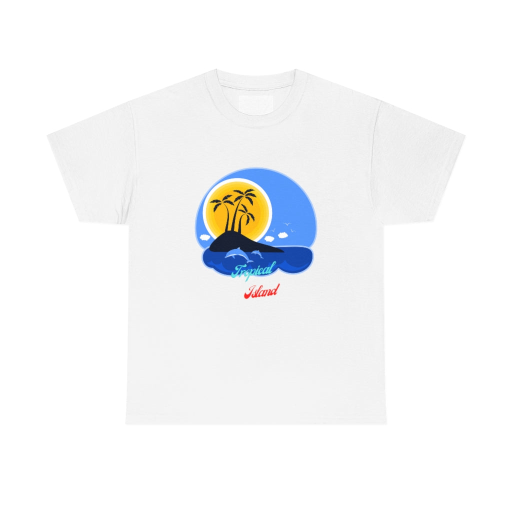 Tropical Island Unisex Heavy Cotton Tee