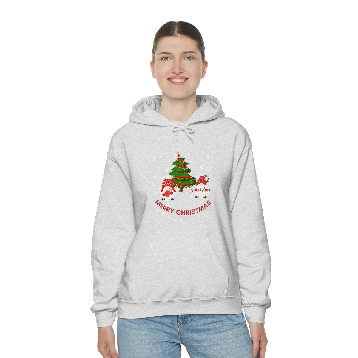 Merry & Bright Holidays Christmas Unisex Heavy Blend™ Hooded Sweatshirt