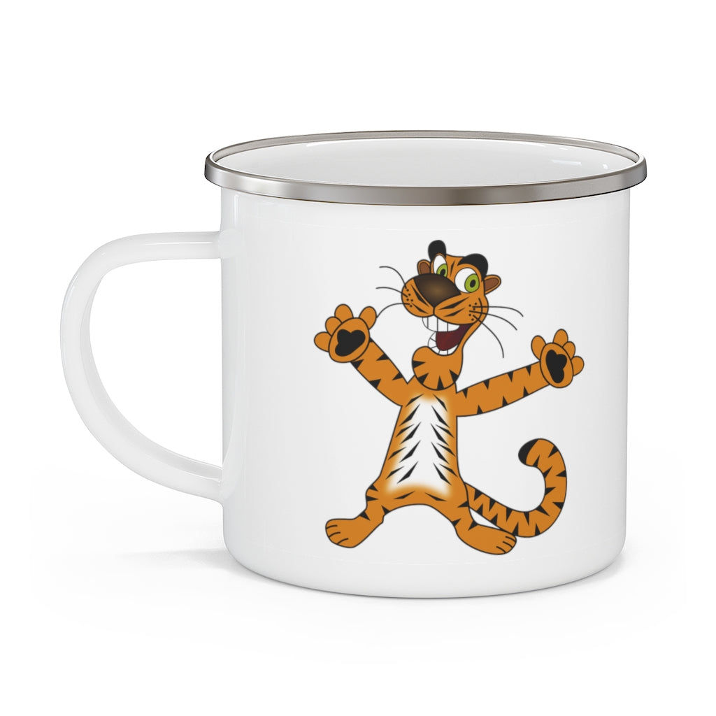 Tigers Enamel Camping Mug